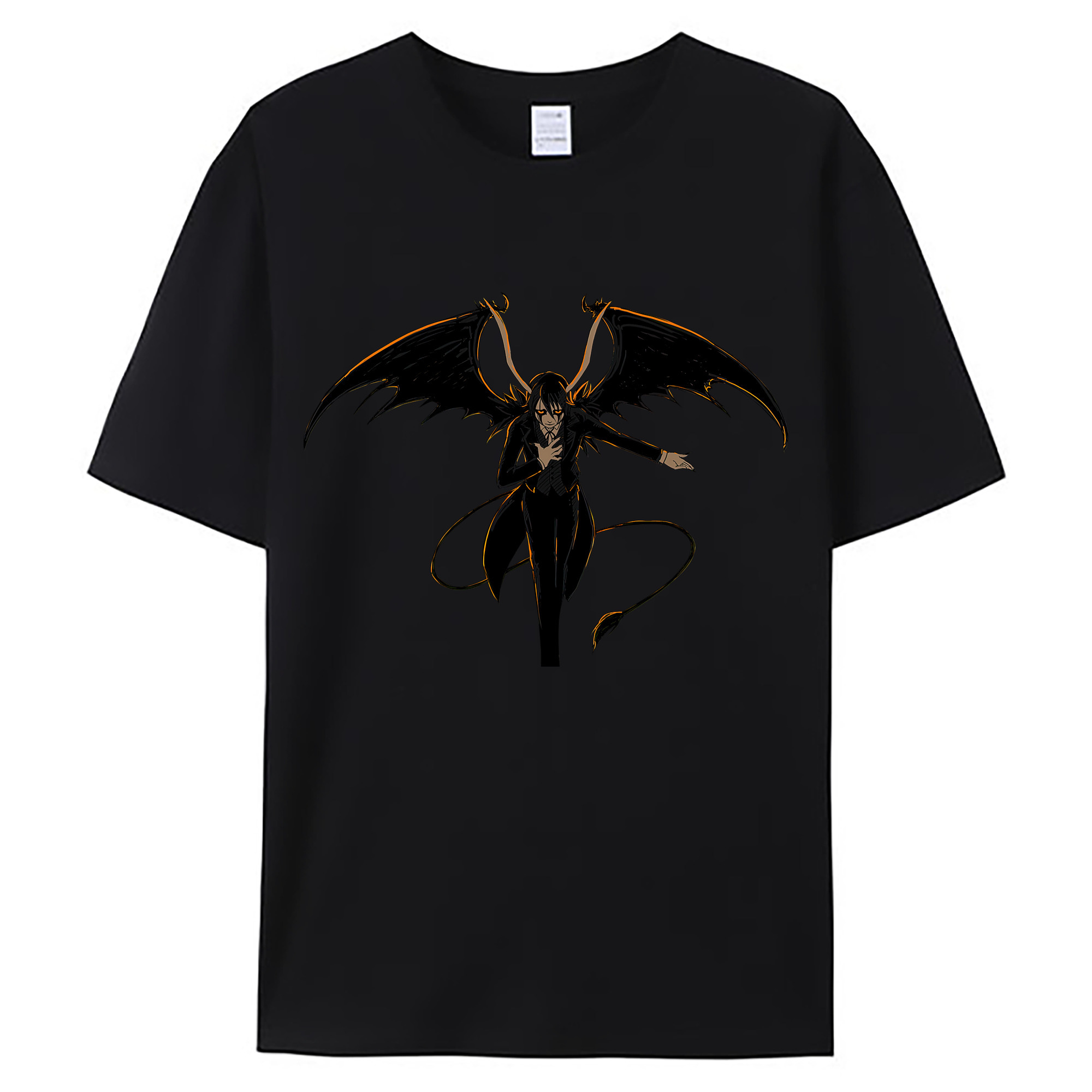 （画像用） ブリーチ ウルキオラ·シファー BLEACH Ulquiorra cifer 綿100％ メンズ半袖Tシャツ｜肌触りやわらか＆通気性
