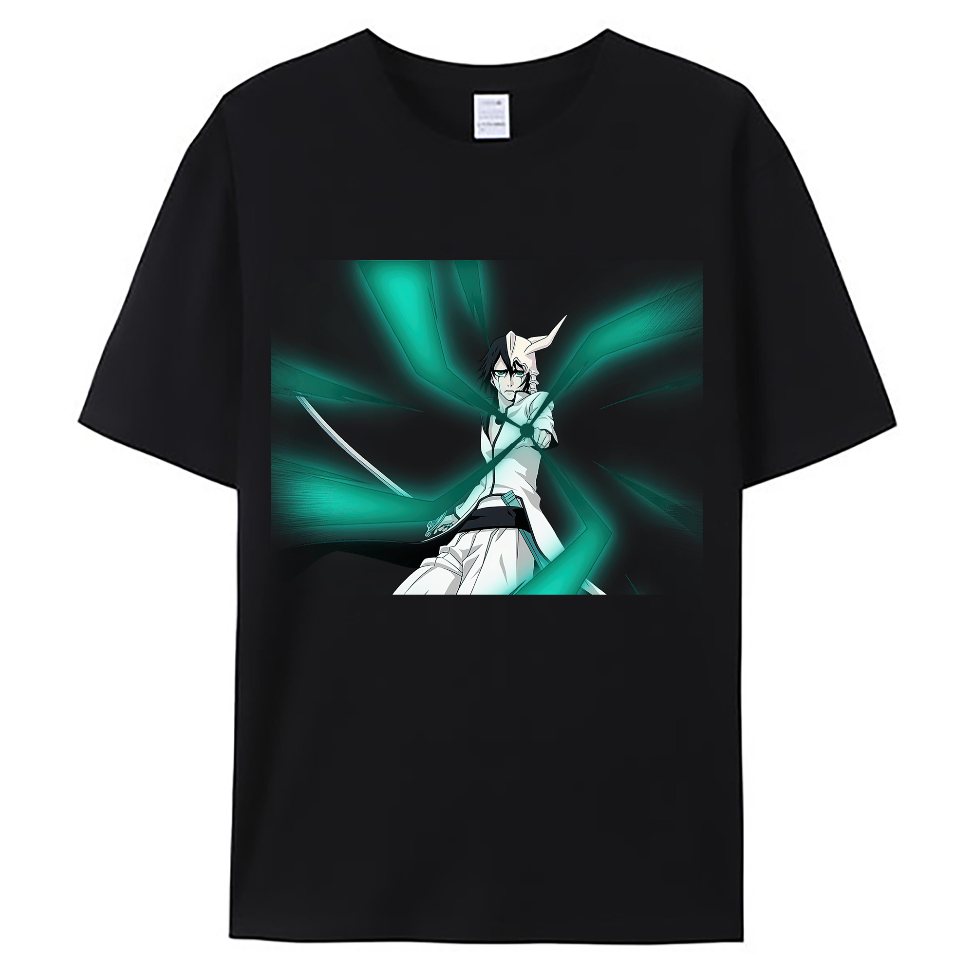 （画像用） ブリーチ ウルキオラ·シファー BLEACH Ulquiorra cifer 綿100％ メンズ半袖Tシャツ｜肌触りやわらか＆通気性