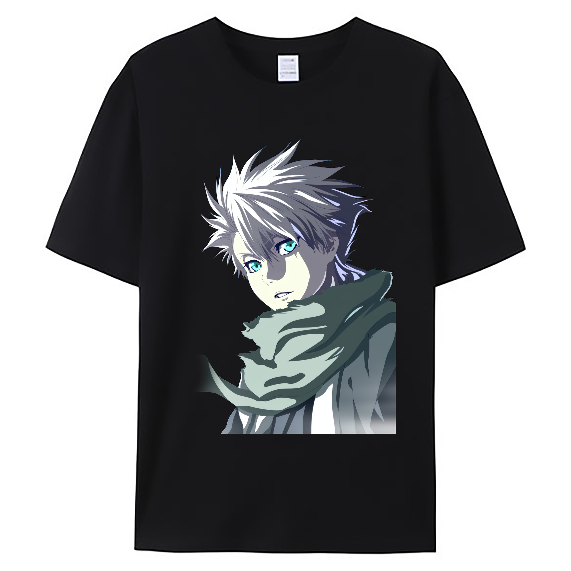 （画像用） ブリーチ 日番谷冬獅郎（ひつがや とうしろう） BLEACH Hitsugaya Toushirou 綿100％ メンズ半袖Tシャツ｜肌触りやわらか＆通気性