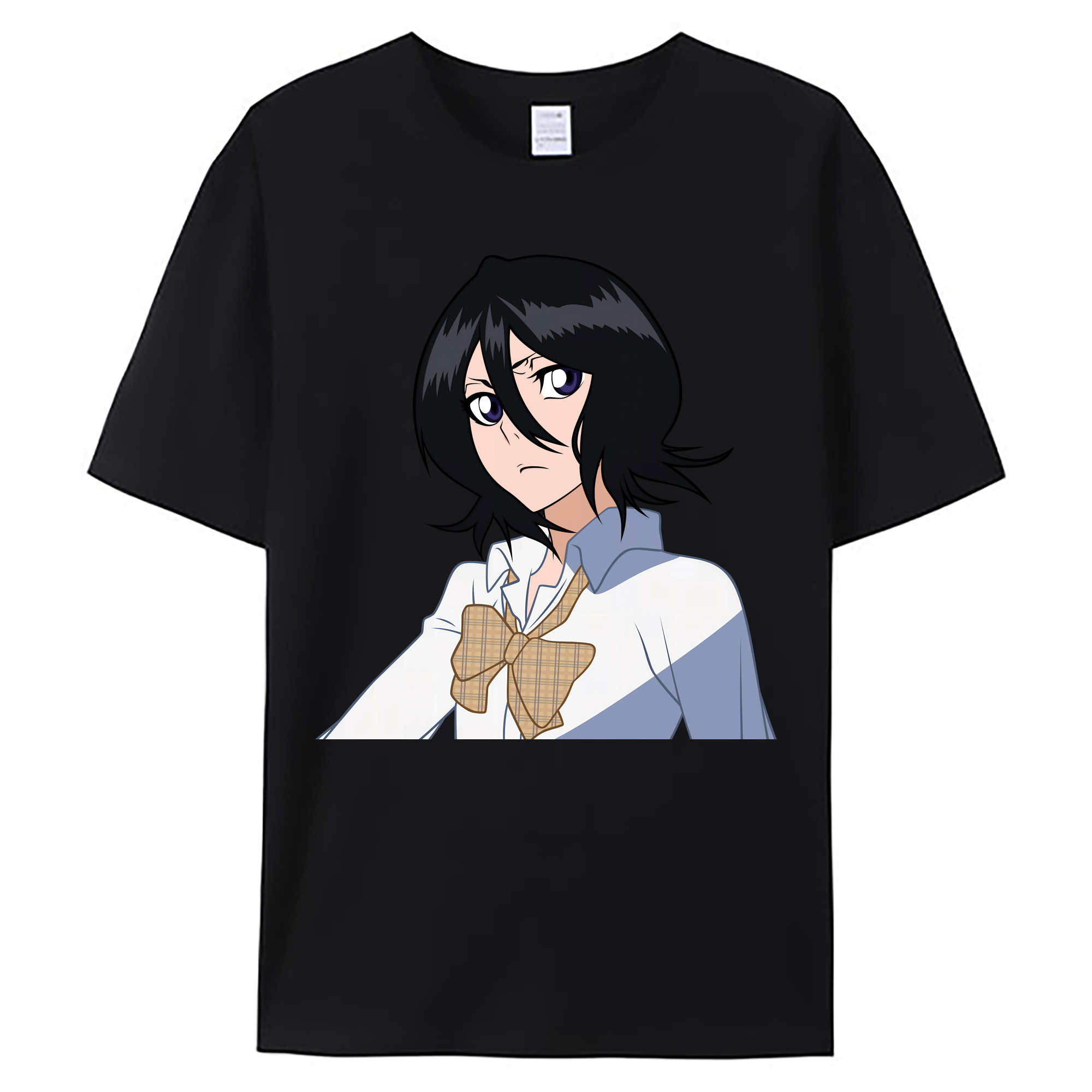 （画像用） ブリーチ 朽木ルキア BLEACH Kuchiki Rukia 綿100％ メンズ半袖Tシャツ｜肌触りやわらか＆通気性