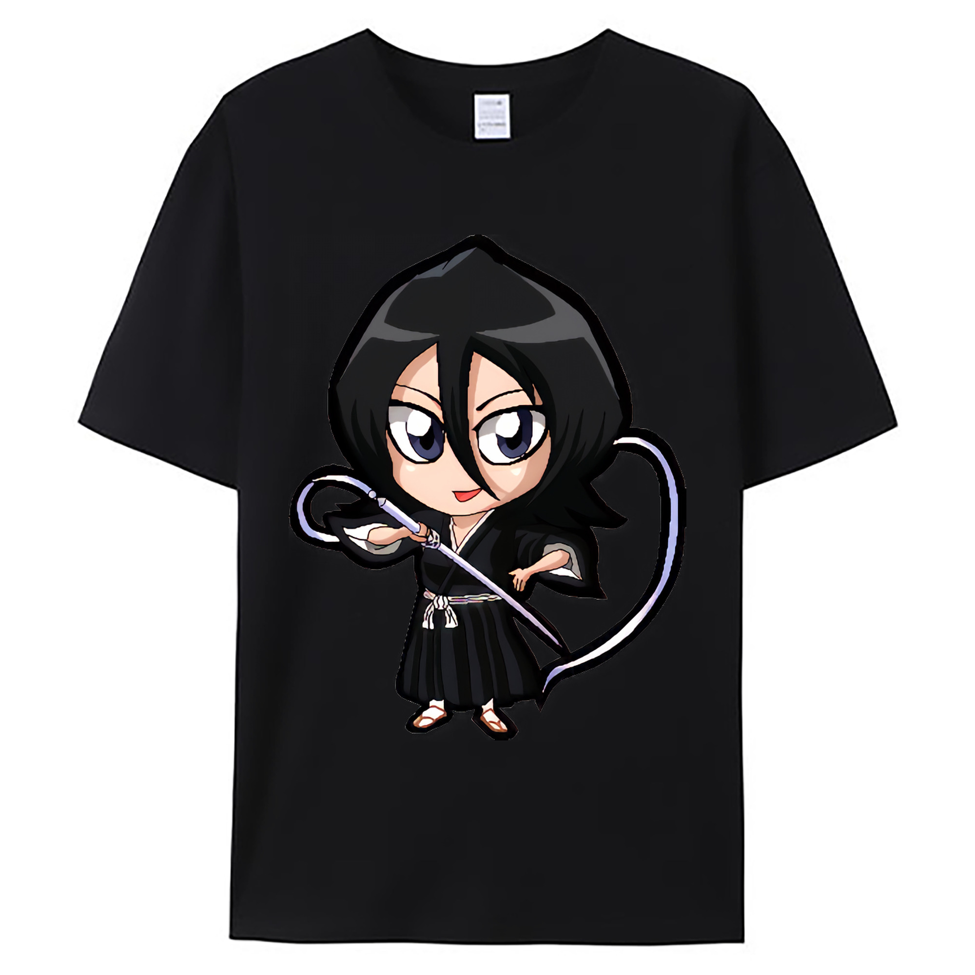 （画像用） ブリーチ 朽木ルキア BLEACH Kuchiki Rukia 綿100％ メンズ半袖Tシャツ｜肌触りやわらか＆通気性