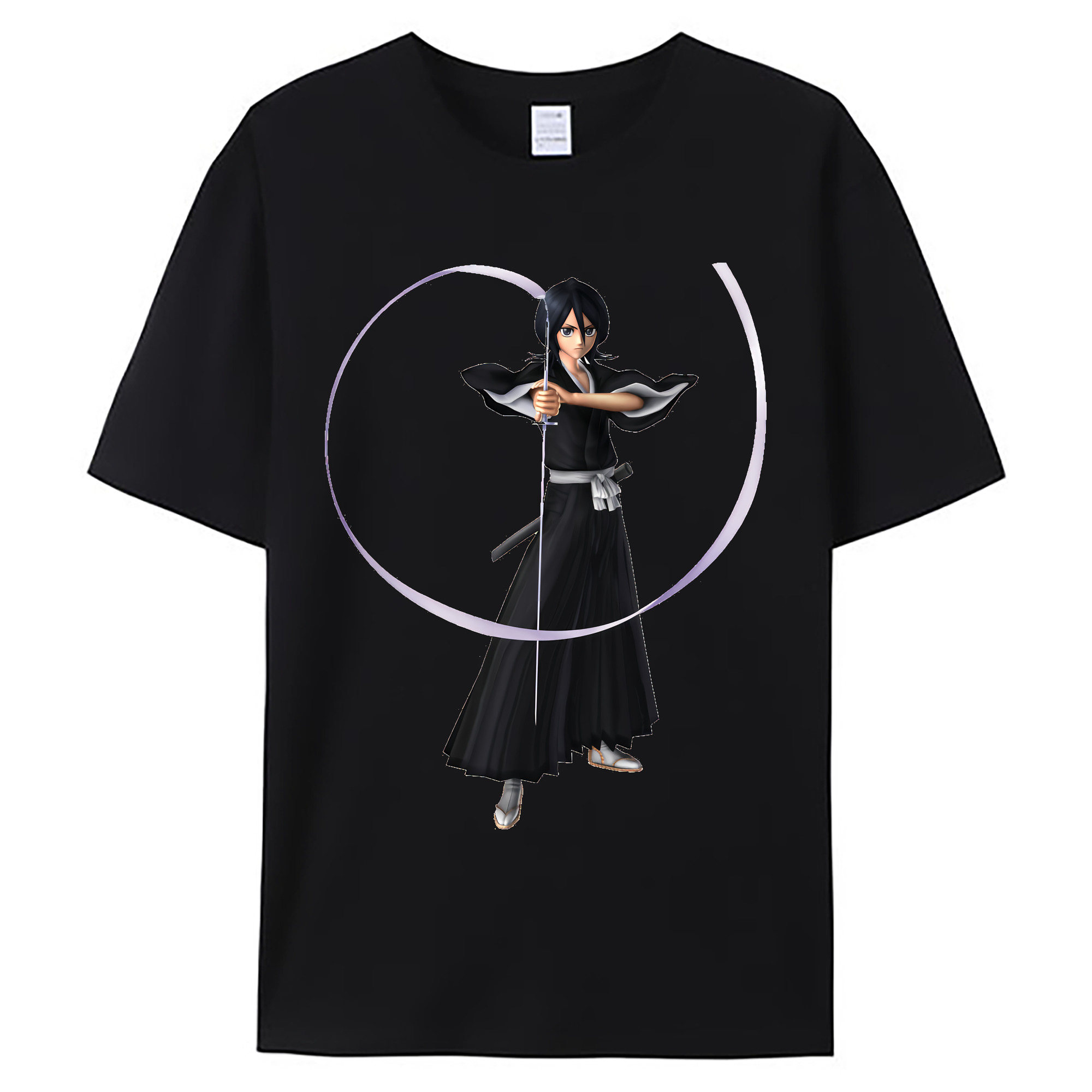 （画像用） ブリーチ 朽木ルキア BLEACH Kuchiki Rukia 綿100％ メンズ半袖Tシャツ｜肌触りやわらか＆通気性