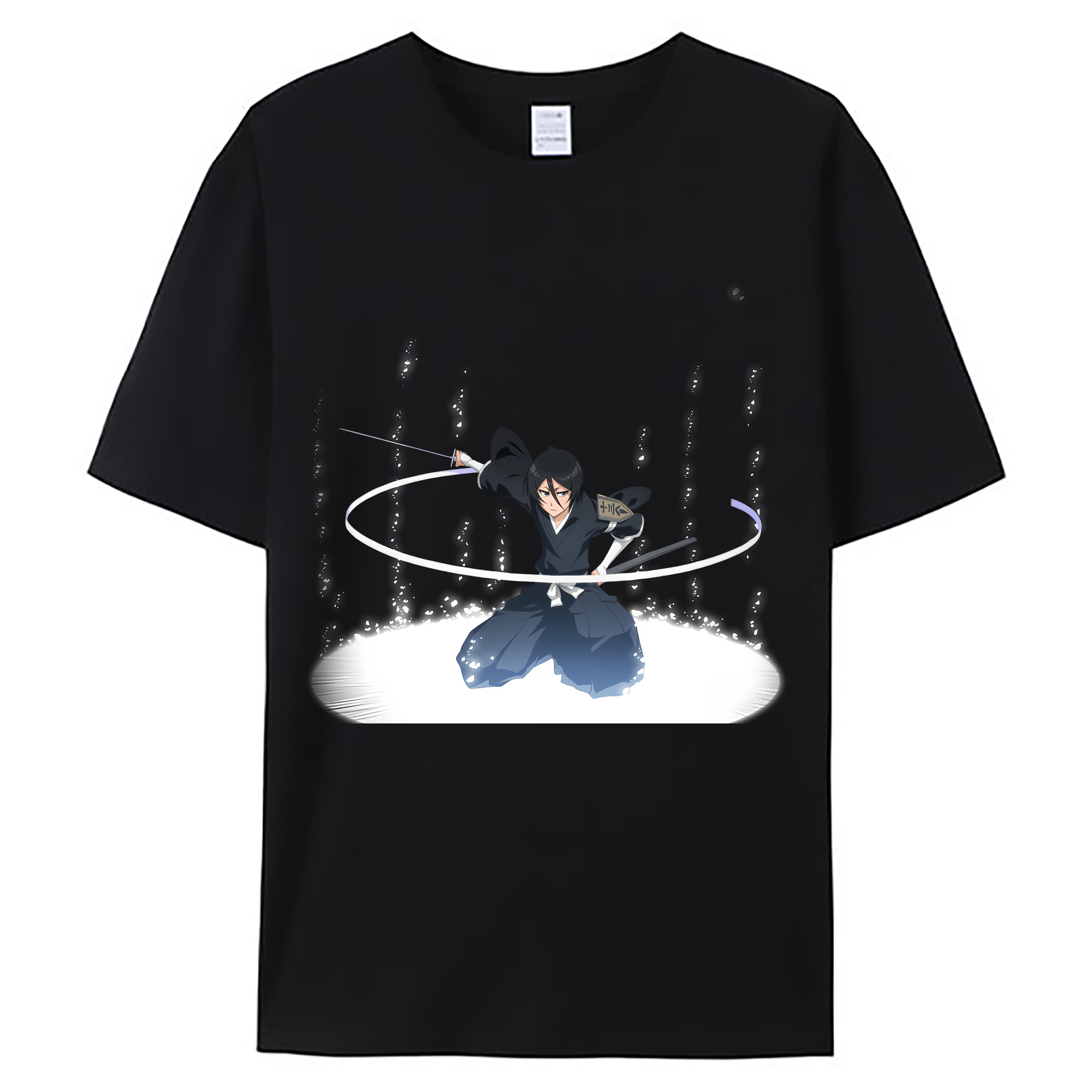 （画像用） ブリーチ 朽木ルキア BLEACH Kuchiki Rukia 綿100％ メンズ半袖Tシャツ｜肌触りやわらか＆通気性