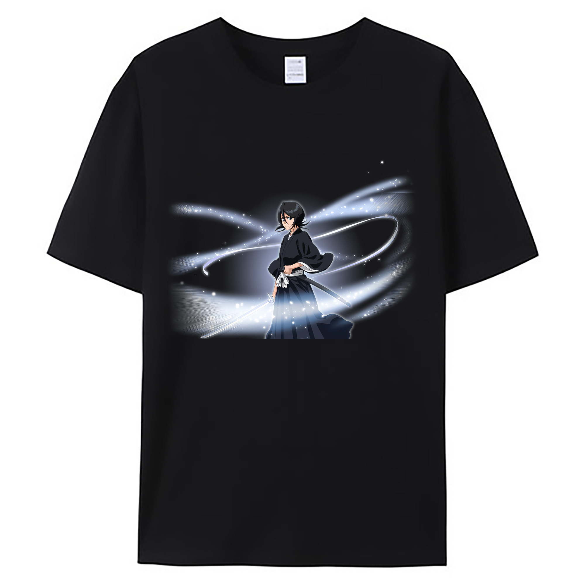 （画像用） ブリーチ 朽木ルキア BLEACH Kuchiki Rukia 綿100％ メンズ半袖Tシャツ｜肌触りやわらか＆通気性
