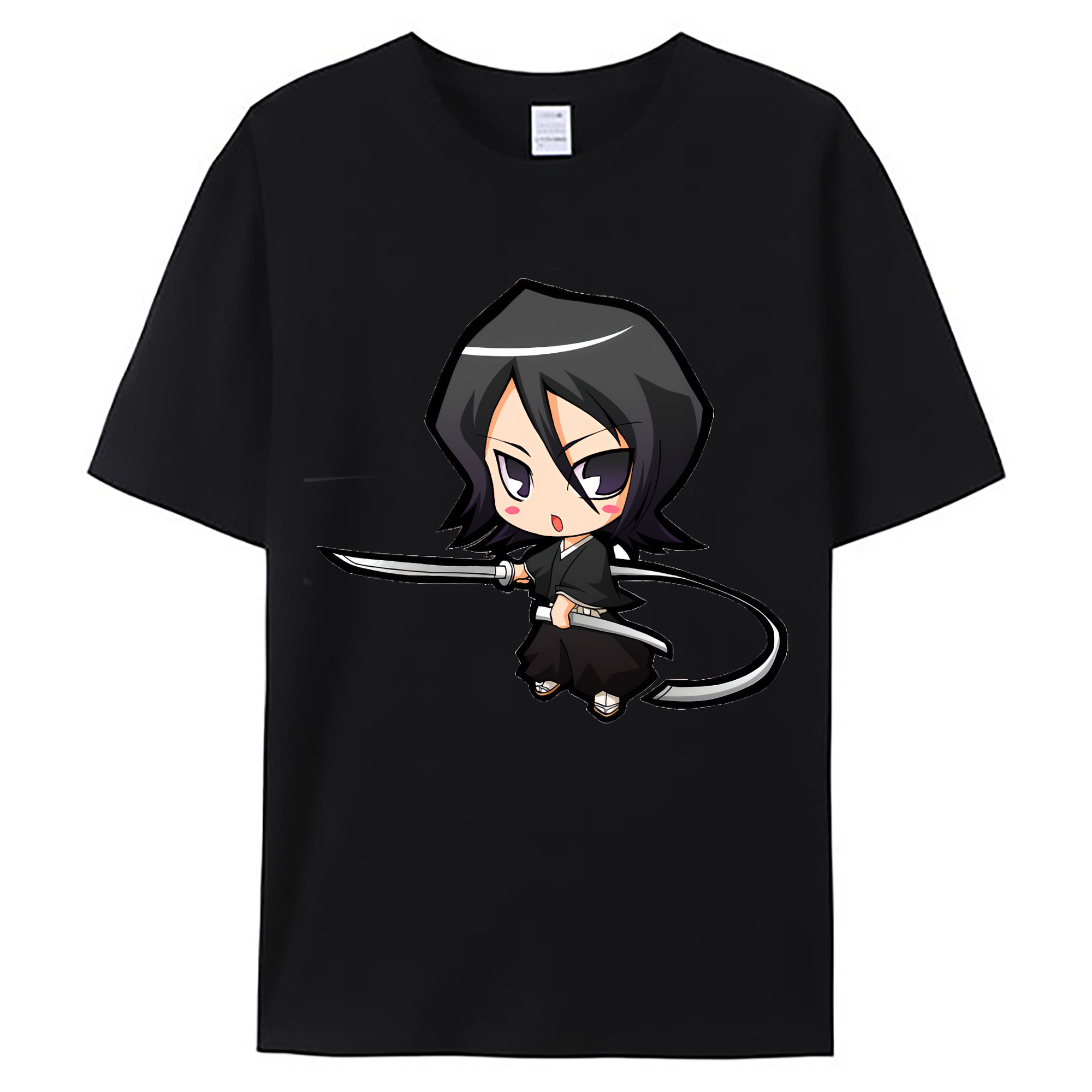 （画像用） ブリーチ 朽木ルキア BLEACH Kuchiki Rukia 綿100％ メンズ半袖Tシャツ｜肌触りやわらか＆通気性