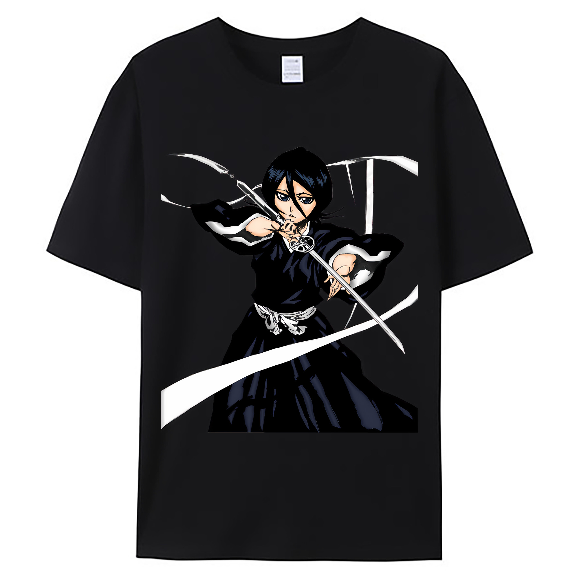 （画像用） ブリーチ 朽木ルキア BLEACH Kuchiki Rukia 綿100％ メンズ半袖Tシャツ｜肌触りやわらか＆通気性