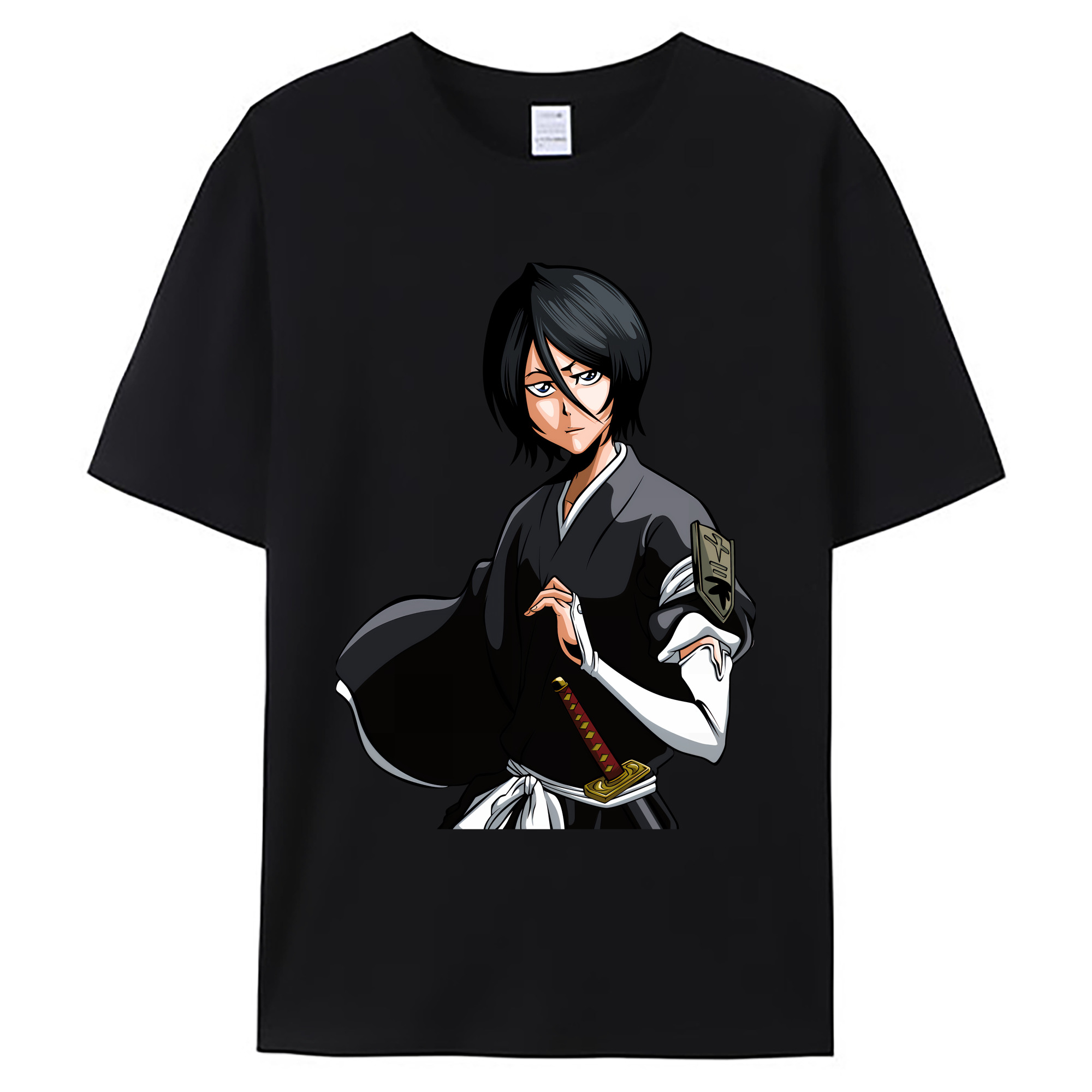 （画像用） ブリーチ 朽木ルキア BLEACH Kuchiki Rukia 綿100％ メンズ半袖Tシャツ｜肌触りやわらか＆通気性