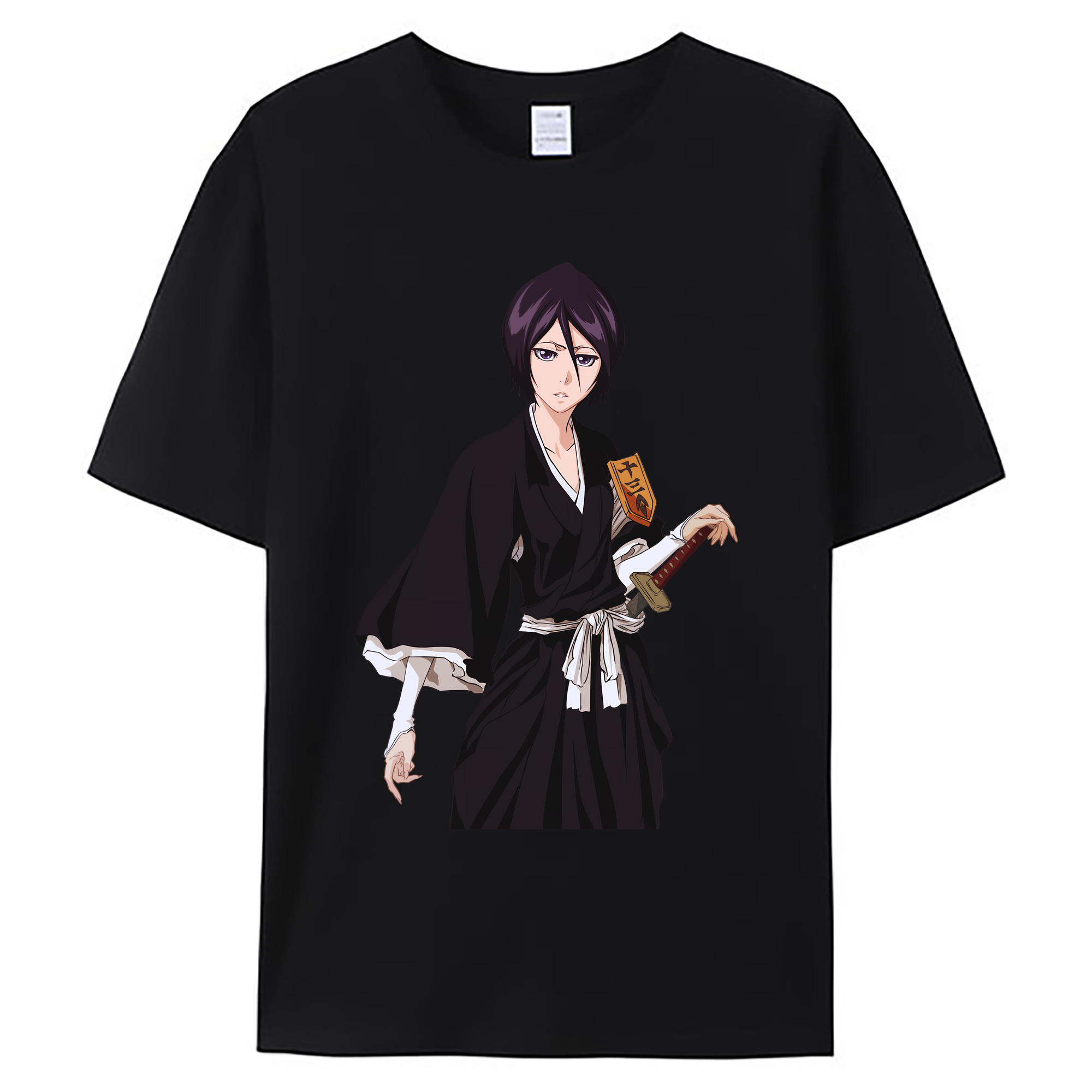 （画像用） ブリーチ 朽木ルキア BLEACH Kuchiki Rukia 綿100％ メンズ半袖Tシャツ｜肌触りやわらか＆通気性