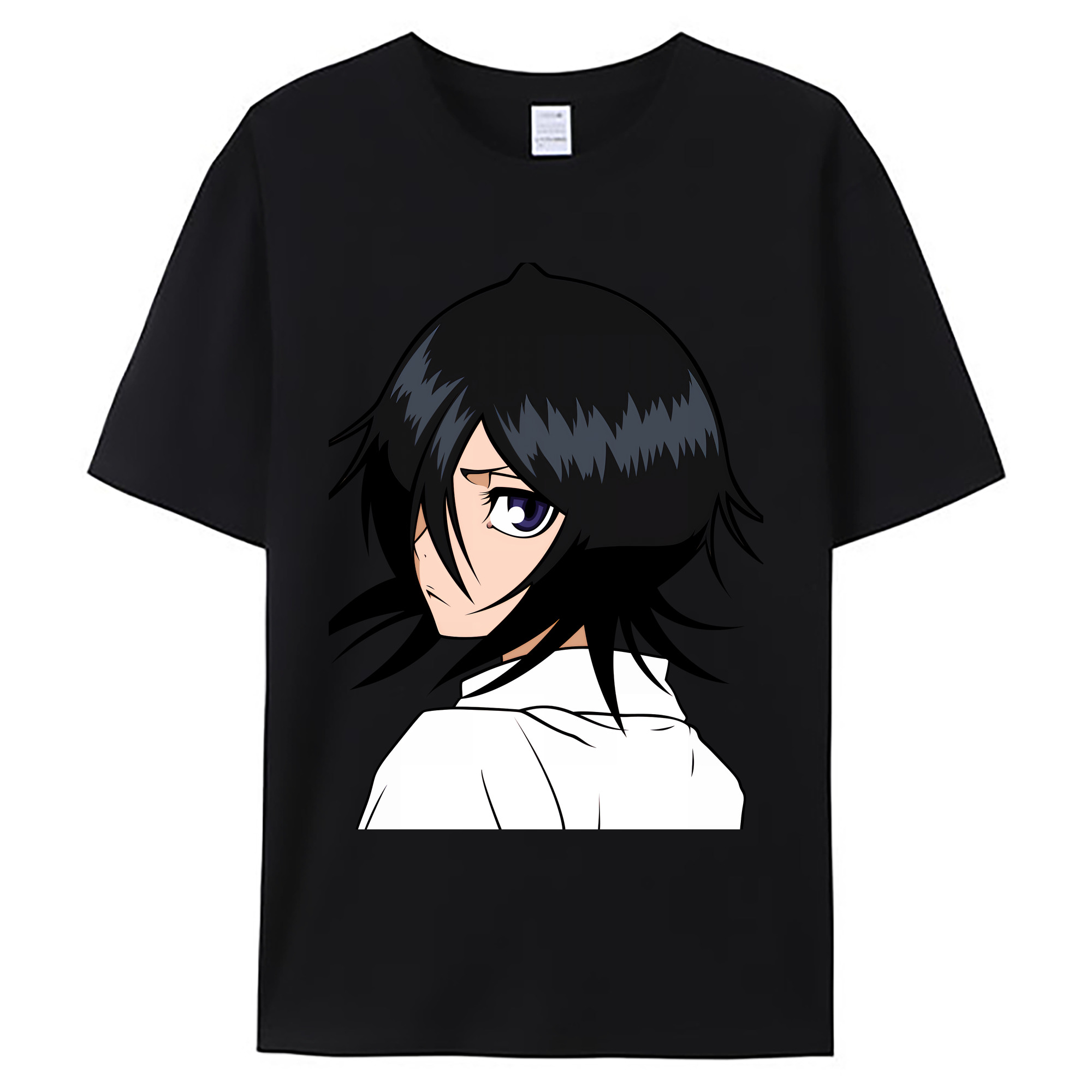 （画像用） ブリーチ 朽木ルキア BLEACH Kuchiki Rukia 綿100％ メンズ半袖Tシャツ｜肌触りやわらか＆通気性