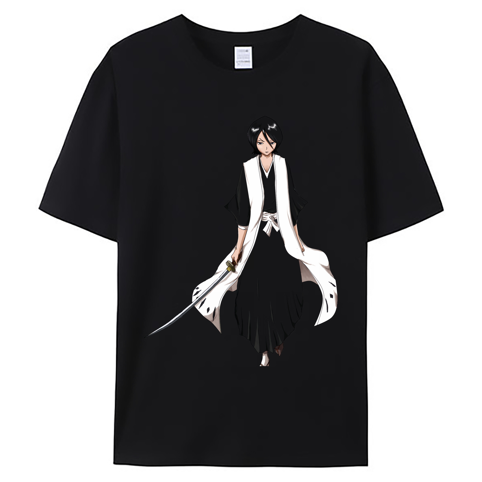 （画像用） ブリーチ 朽木ルキア BLEACH Kuchiki Rukia 綿100％ メンズ半袖Tシャツ｜肌触りやわらか＆通気性