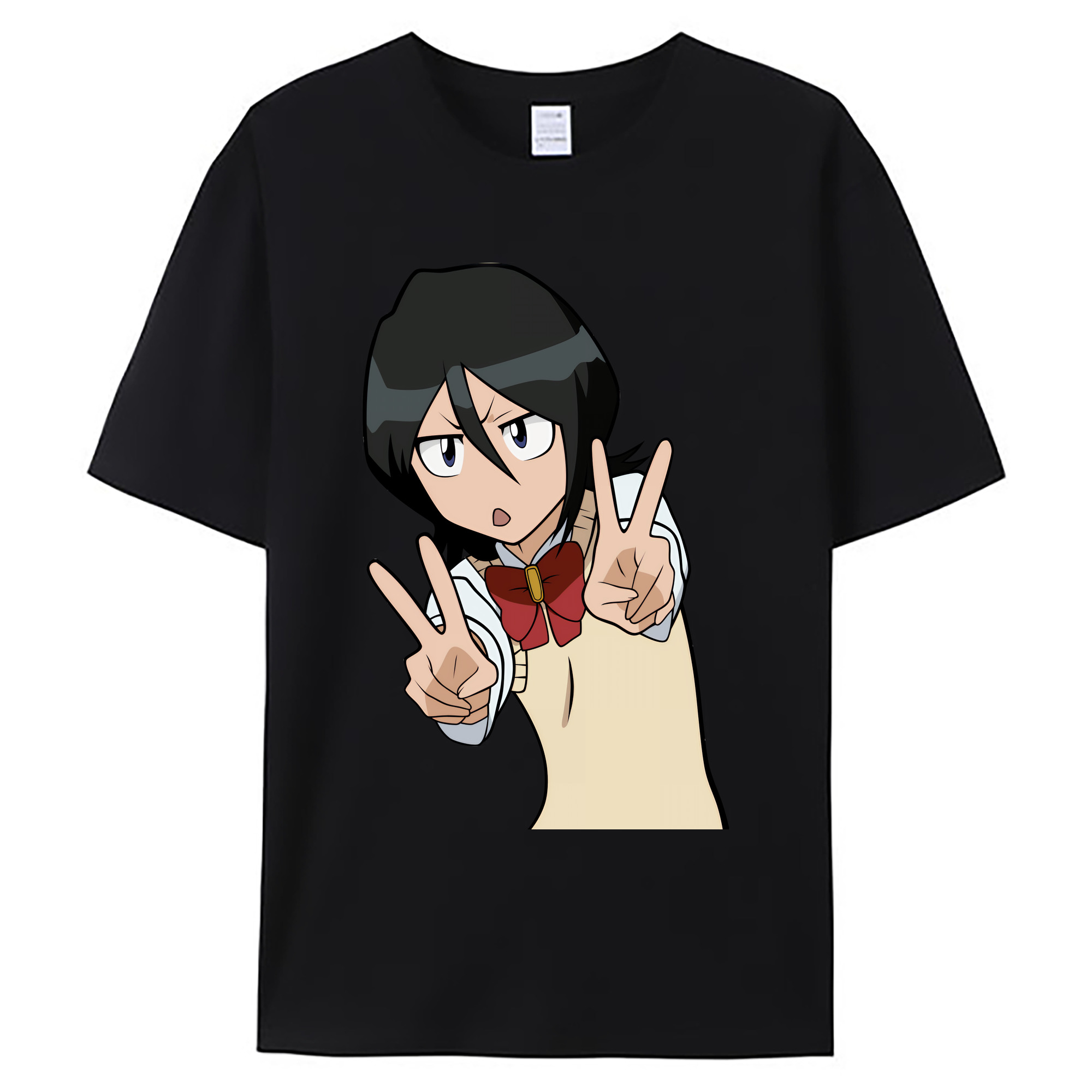 （画像用） ブリーチ 朽木ルキア BLEACH Kuchiki Rukia 綿100％ メンズ半袖Tシャツ｜肌触りやわらか＆通気性