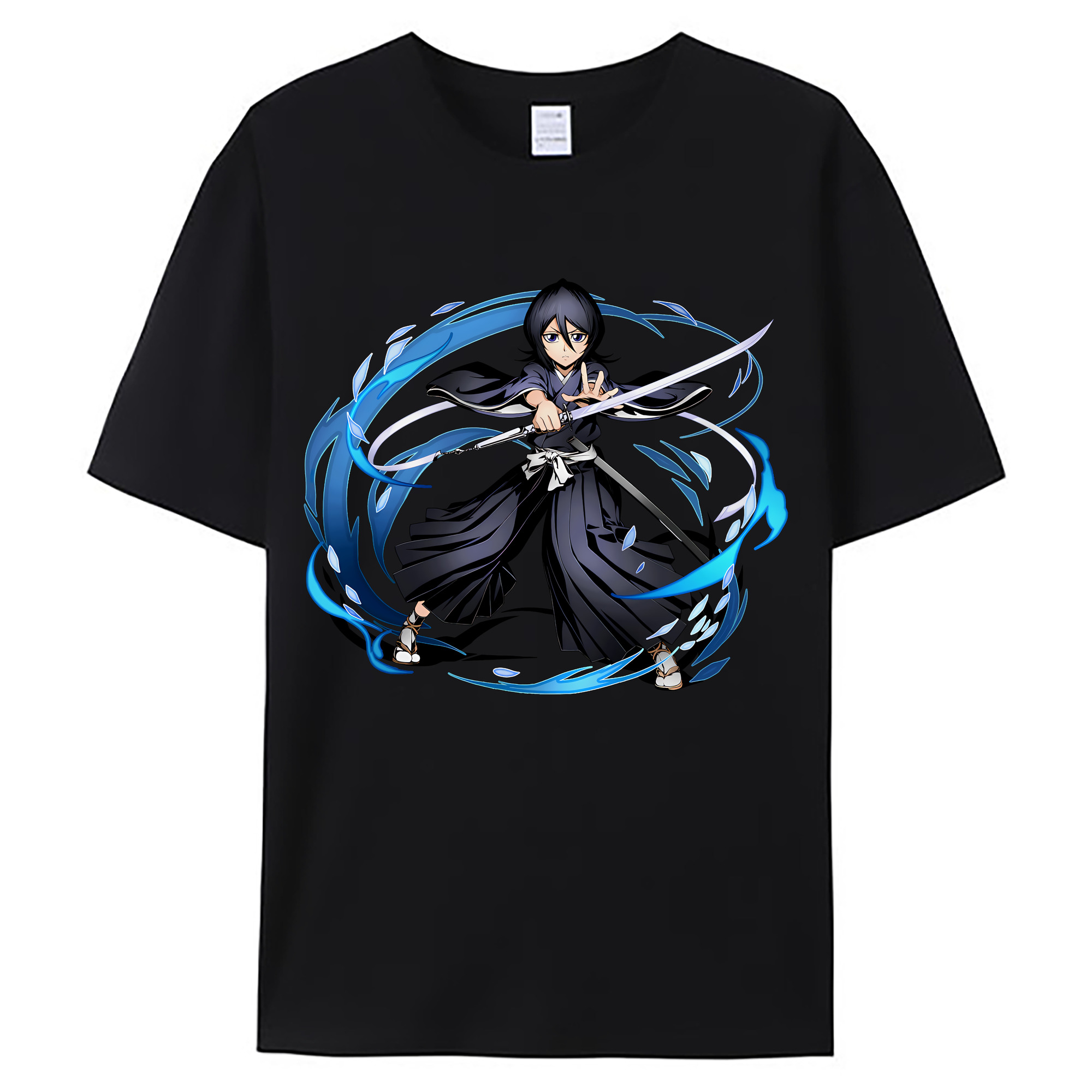 （画像用） ブリーチ 朽木ルキア BLEACH Kuchiki Rukia 綿100％ メンズ半袖Tシャツ｜肌触りやわらか＆通気性