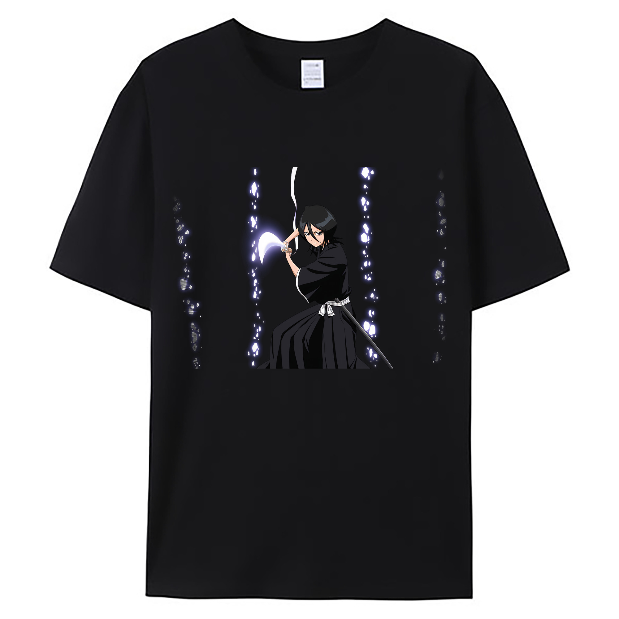 （画像用） ブリーチ 朽木ルキア BLEACH Kuchiki Rukia 綿100％ メンズ半袖Tシャツ｜肌触りやわらか＆通気性