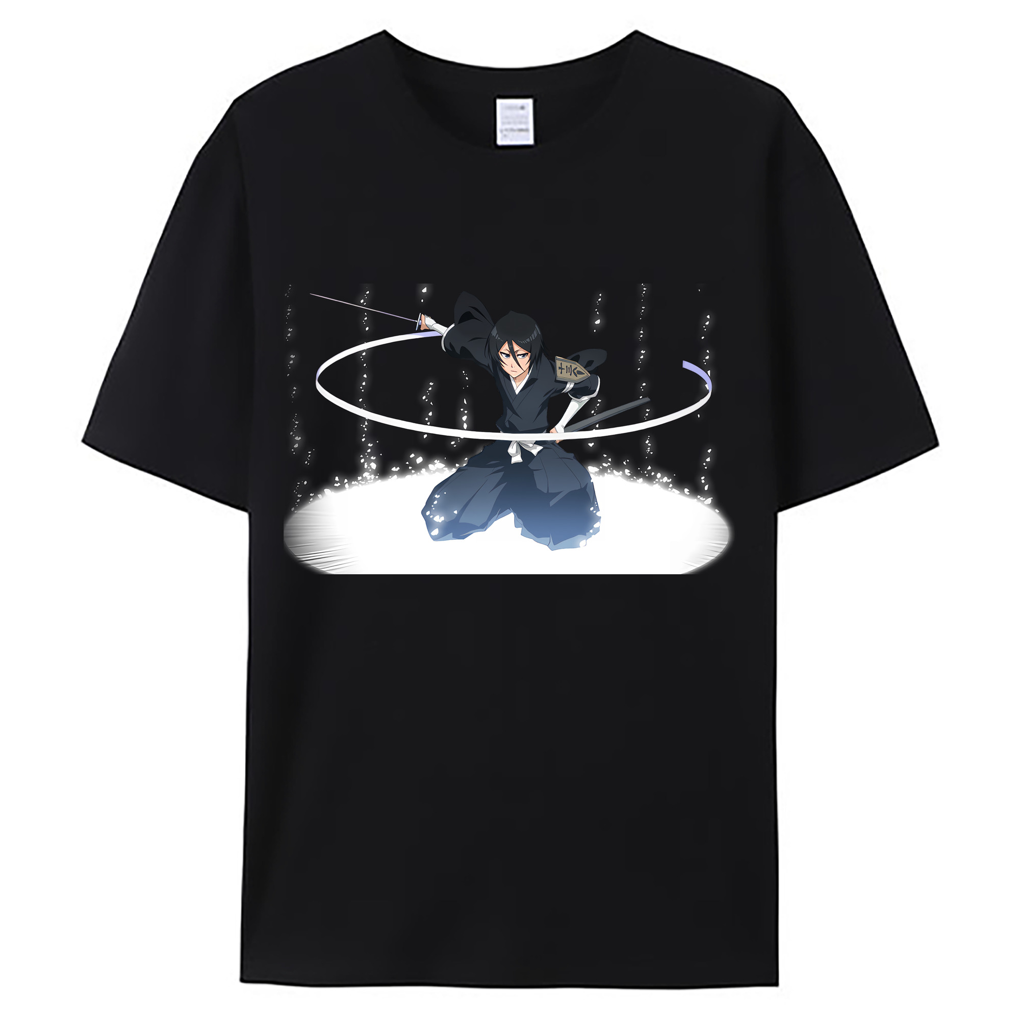 （画像用） ブリーチ 朽木ルキア BLEACH Kuchiki Rukia 綿100％ メンズ半袖Tシャツ｜肌触りやわらか＆通気性