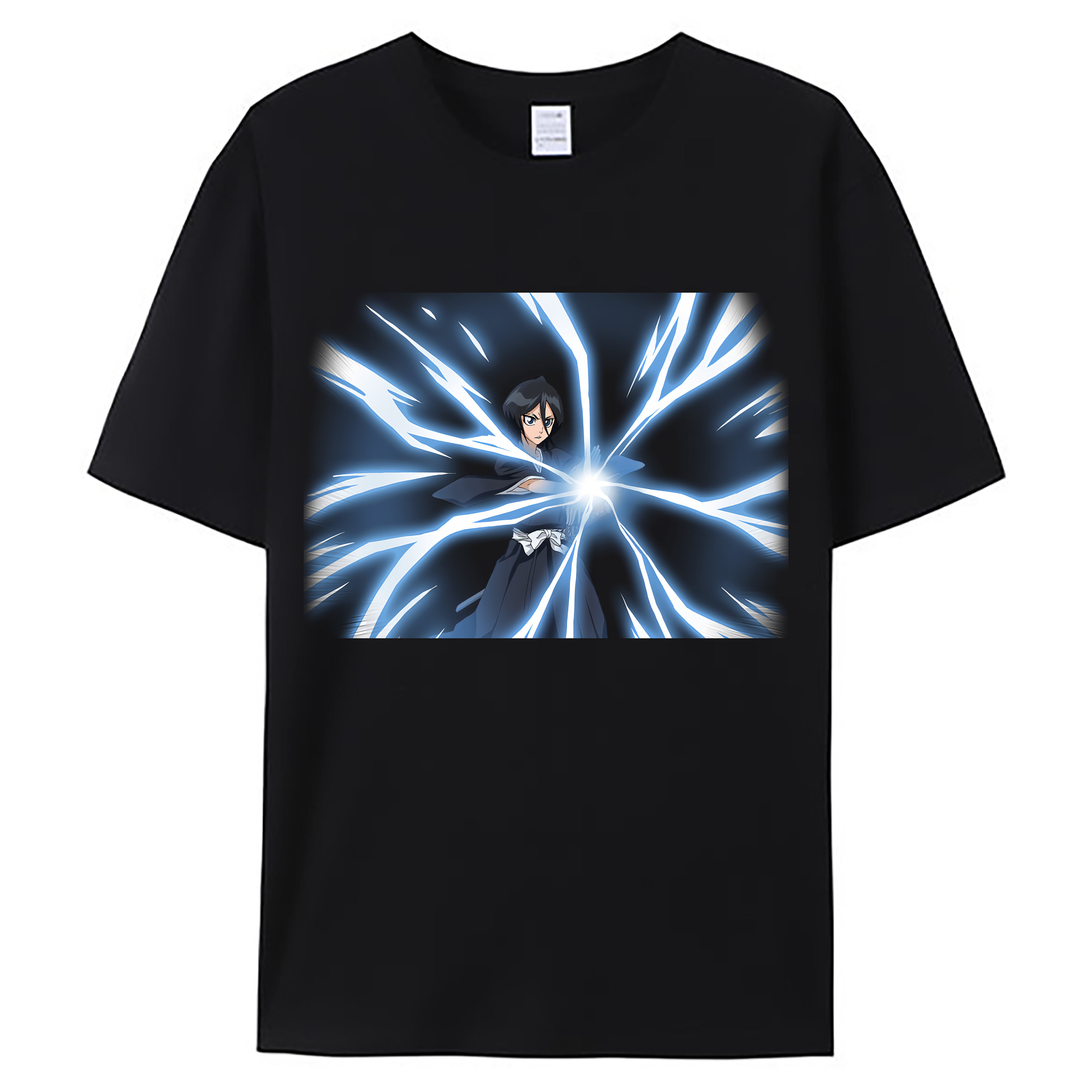 （画像用） ブリーチ 朽木ルキア BLEACH Kuchiki Rukia 綿100％ メンズ半袖Tシャツ｜肌触りやわらか＆通気性