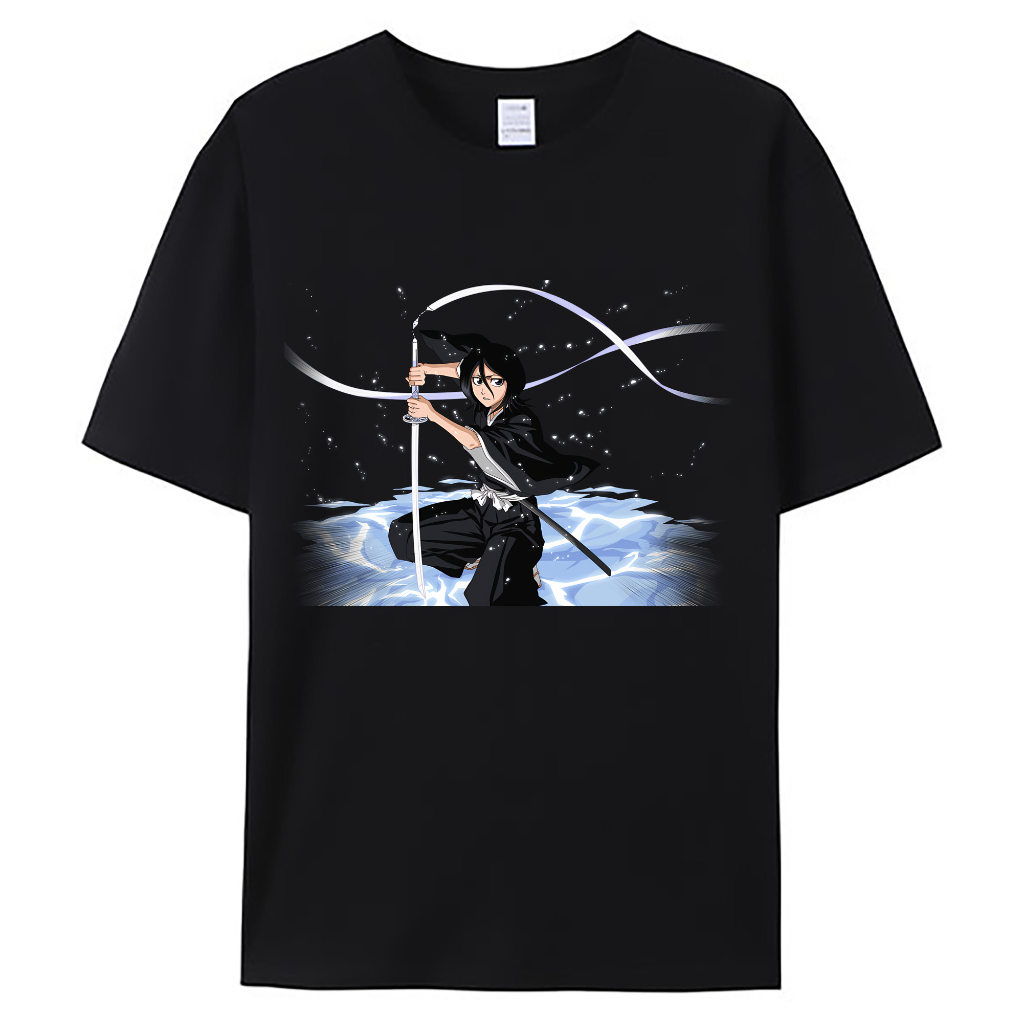 （画像用） ブリーチ 朽木ルキア BLEACH Kuchiki Rukia 綿100％ メンズ半袖Tシャツ｜肌触りやわらか＆通気性