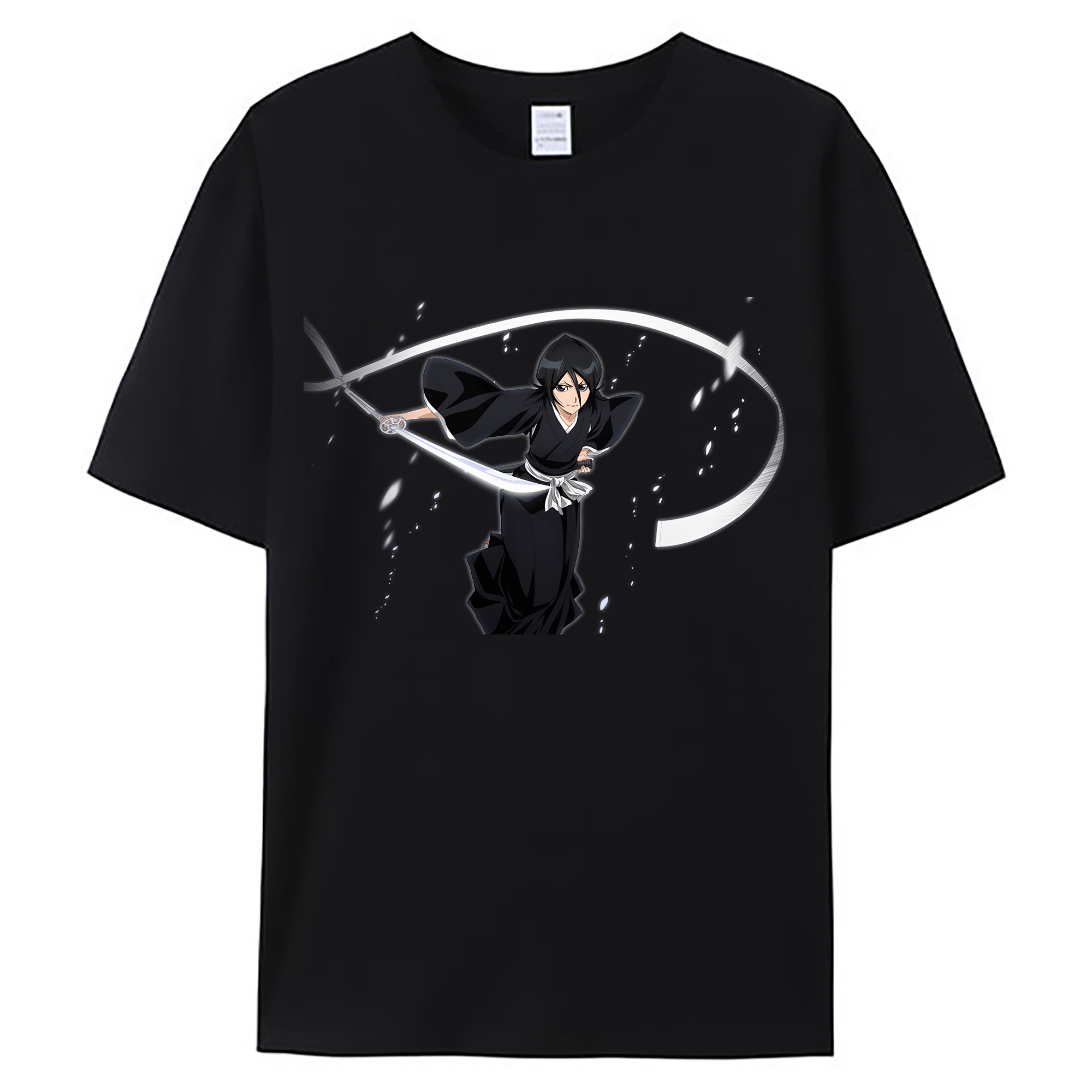 （画像用） ブリーチ 朽木ルキア BLEACH Kuchiki Rukia 綿100％ メンズ半袖Tシャツ｜肌触りやわらか＆通気性