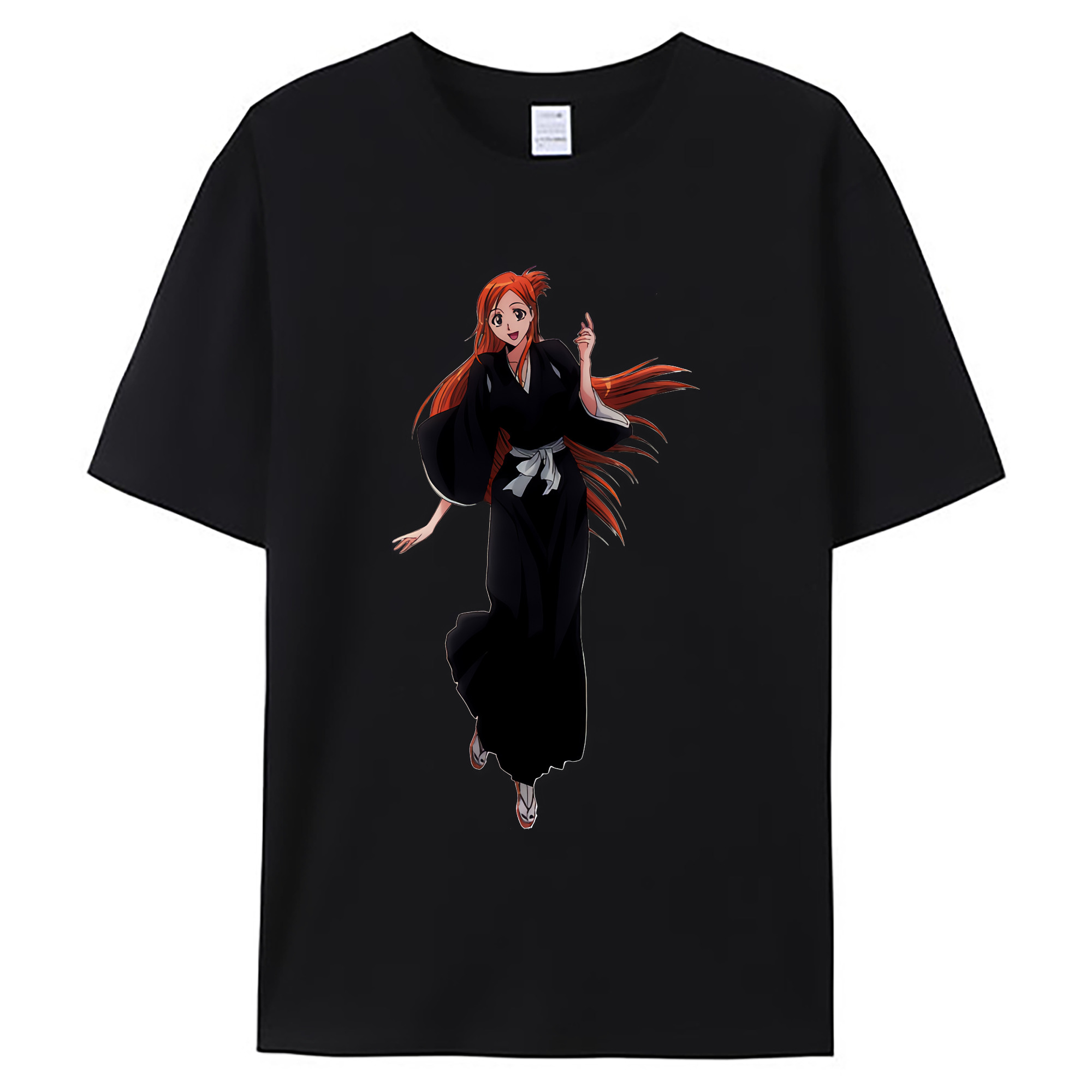 （画像用） ブリーチ 井上織姫（いのうえおりひめ） BLEACH Inoue Orihime 綿100％ メンズ半袖Tシャツ｜肌触りやわらか＆通気性