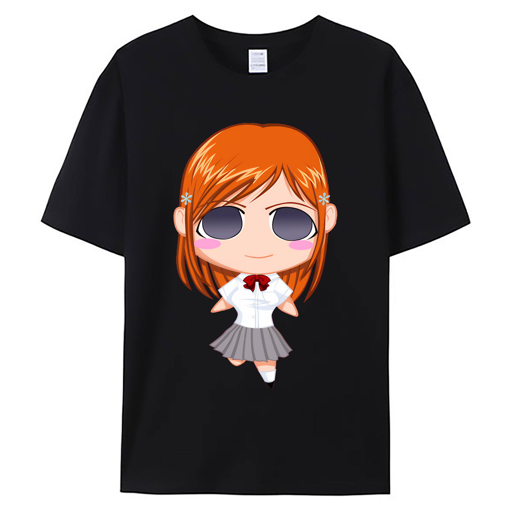 （画像用） ブリーチ 井上織姫（いのうえおりひめ） BLEACH Inoue Orihime 綿100％ メンズ半袖Tシャツ｜肌触りやわらか＆通気性