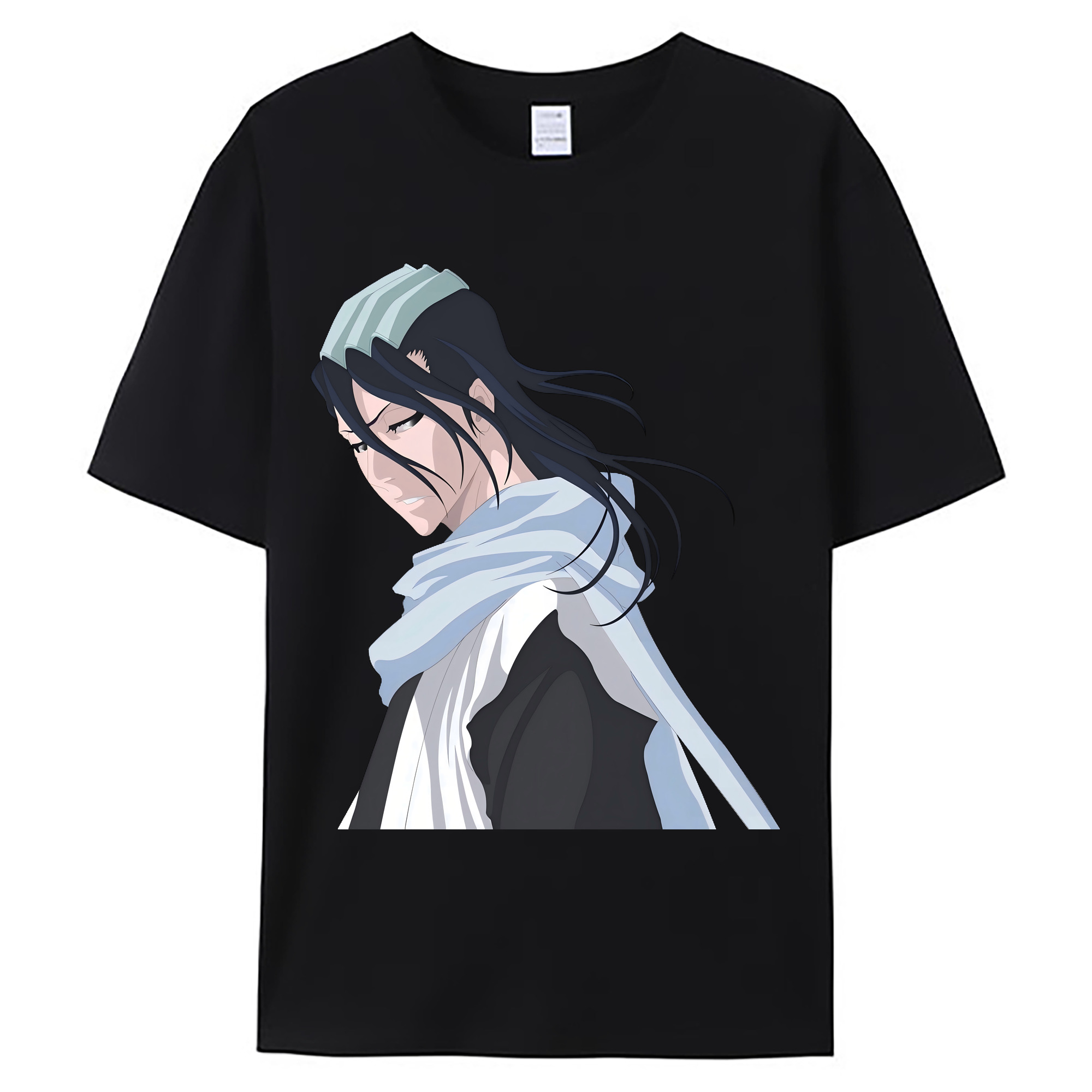 （画像用） ブリーチ くちき びゃくや BLEACH Kuchiki Byakuya 綿100％ メンズ半袖Tシャツ｜肌触りやわらか＆通気性