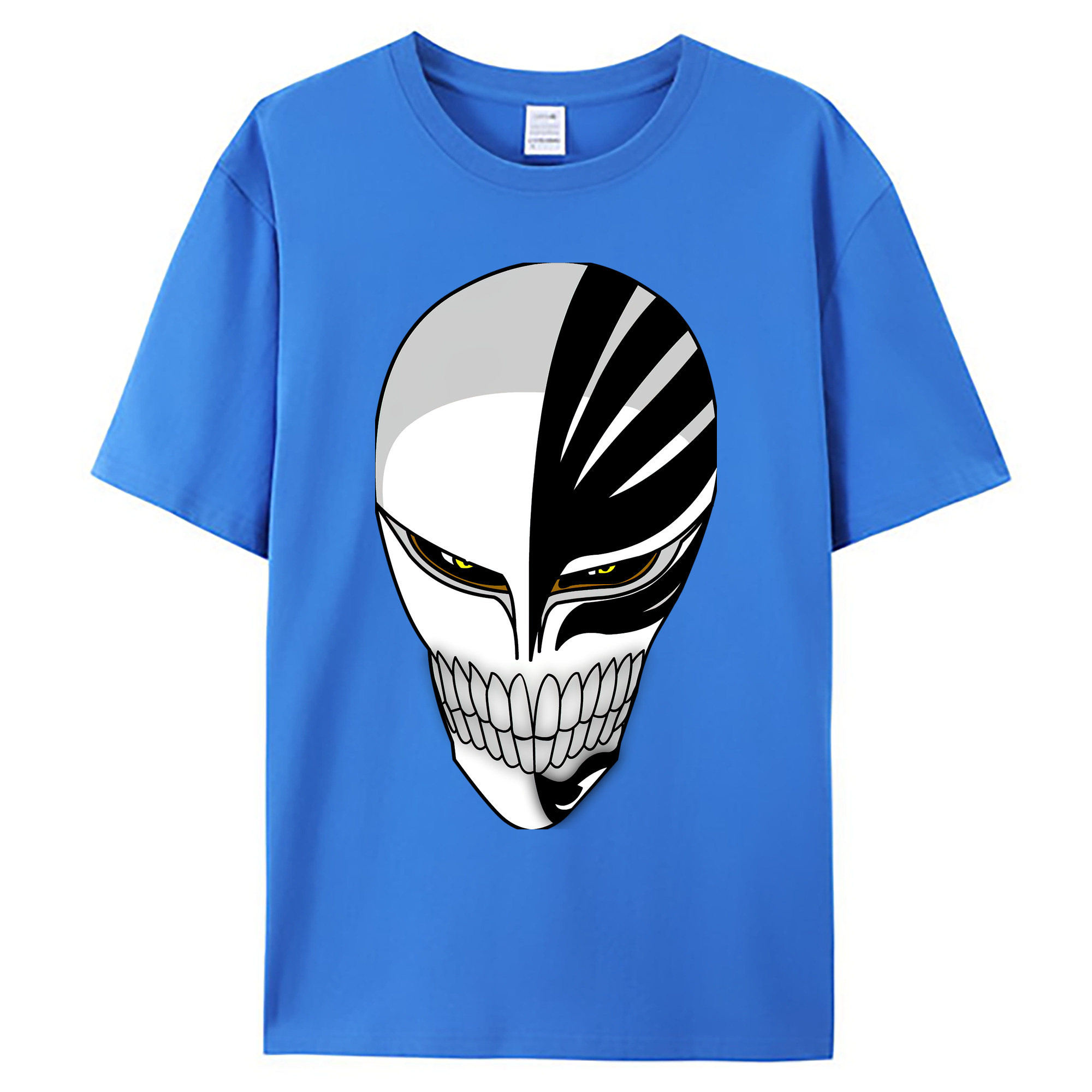 （画像用） ブリーチ 黒崎一護（くろさき いちご）BLEACH Kurosaki Ichigo 綿100％ メンズ半袖Tシャツ｜肌触りやわらか＆通気性