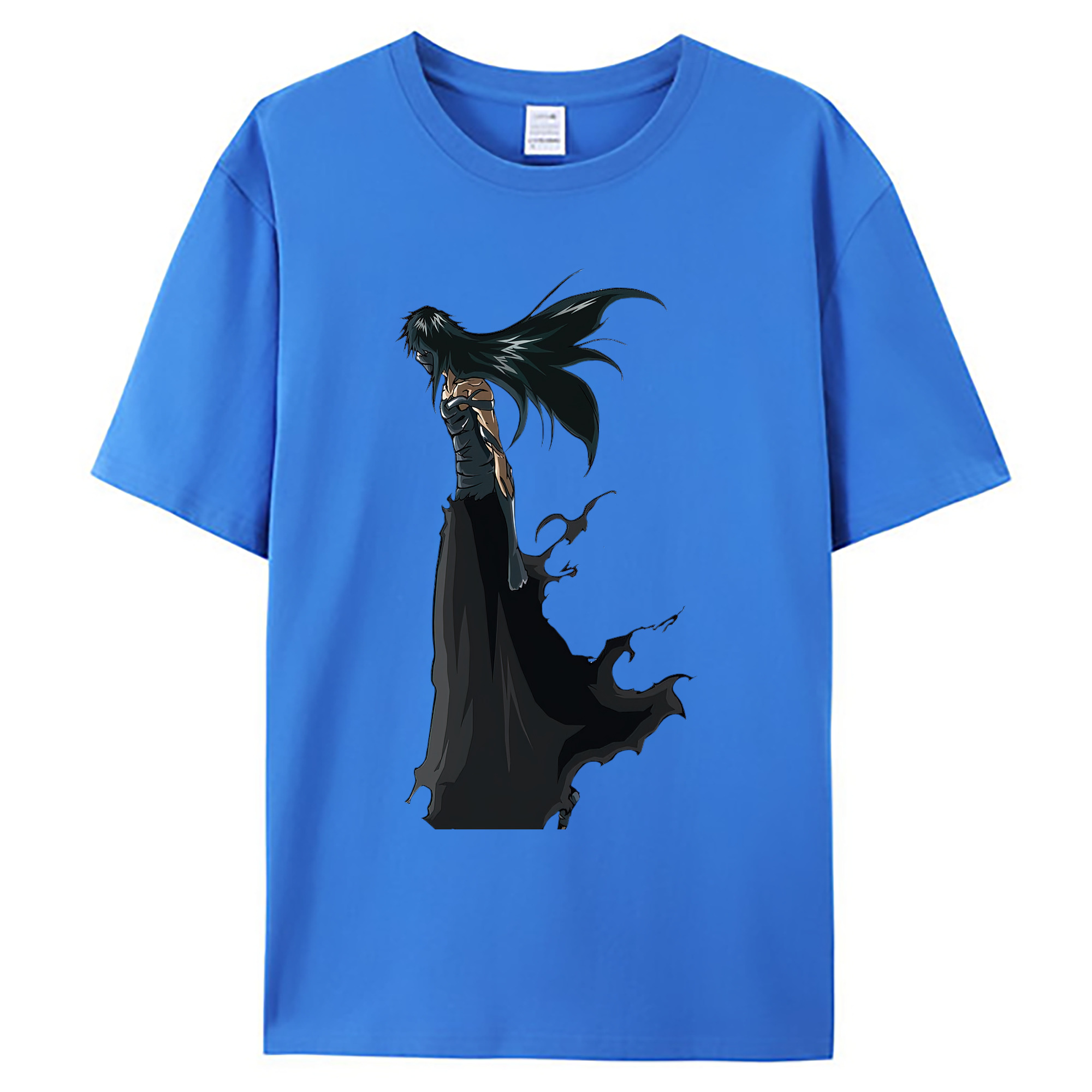 （画像用） ブリーチ 黒崎一護（くろさき いちご）BLEACH Kurosaki Ichigo 綿100％ メンズ半袖Tシャツ｜肌触りやわらか＆通気性