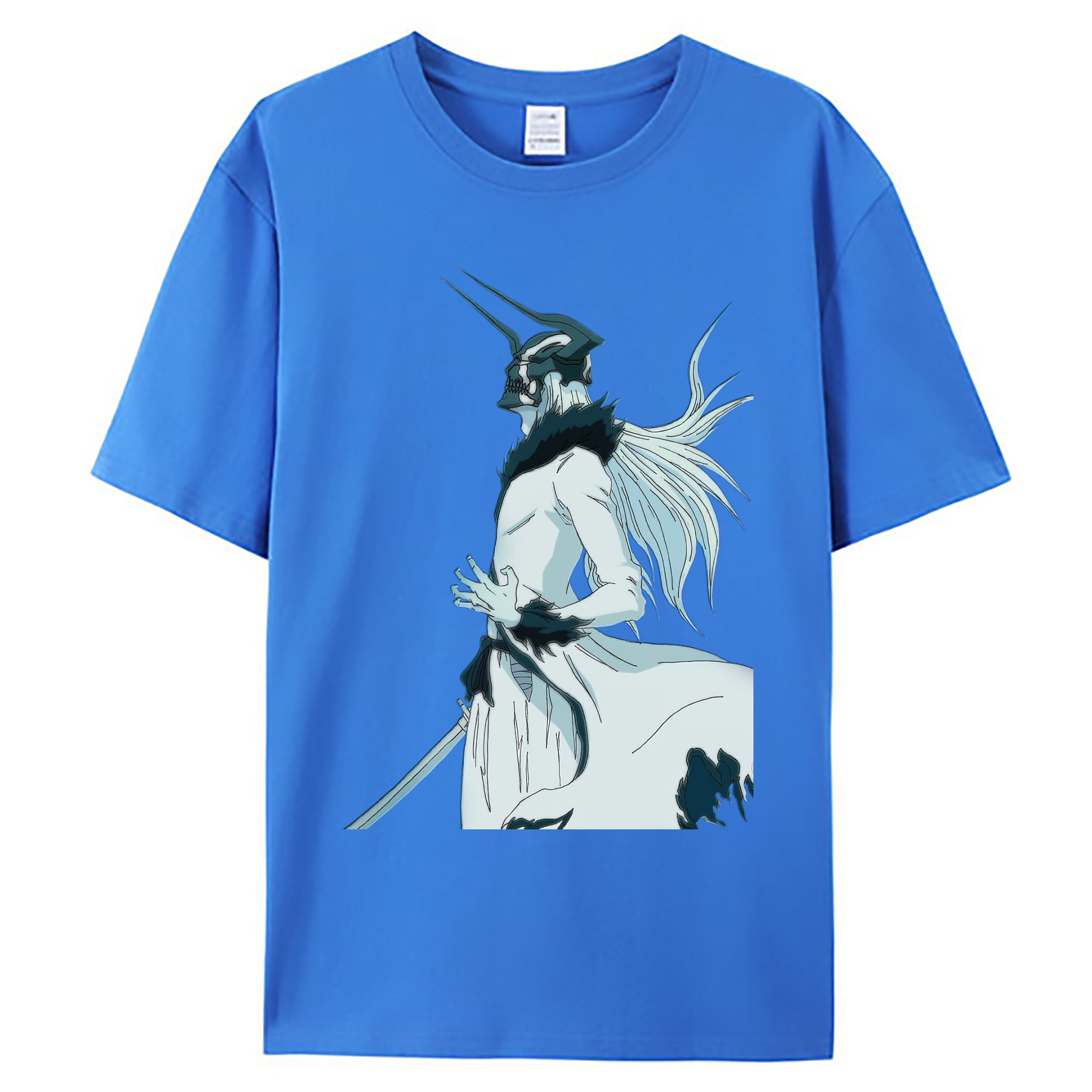 （画像用） ブリーチ 黒崎一護（くろさき いちご）BLEACH Kurosaki Ichigo 綿100％ メンズ半袖Tシャツ｜肌触りやわらか＆通気性