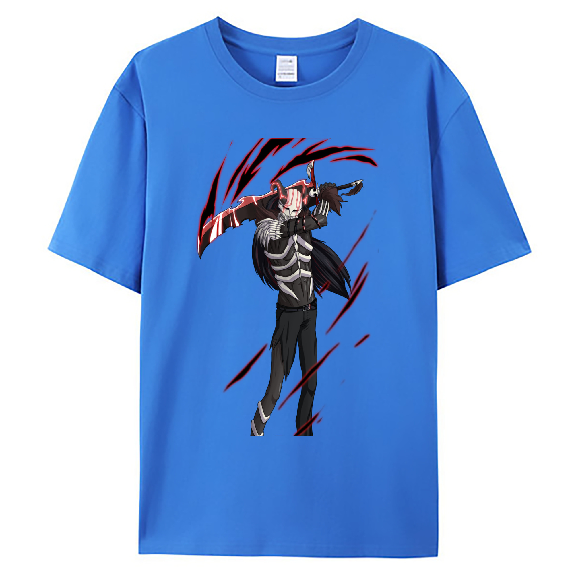 （画像用） ブリーチ 黒崎一護（くろさき いちご）BLEACH Kurosaki Ichigo 綿100％ メンズ半袖Tシャツ｜肌触りやわらか＆通気性