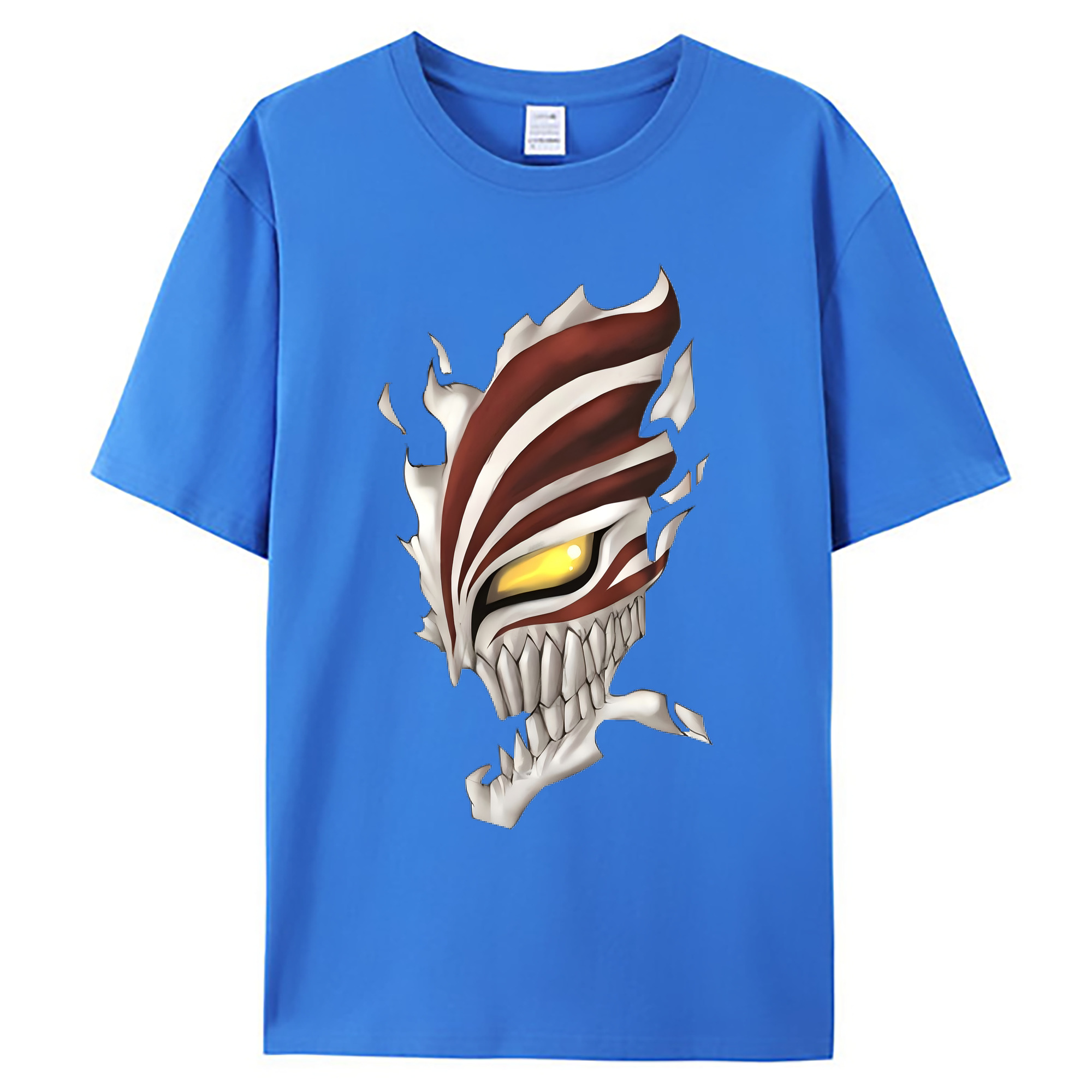 （画像用） ブリーチ 黒崎一護（くろさき いちご）BLEACH Kurosaki Ichigo 綿100％ メンズ半袖Tシャツ｜肌触りやわらか＆通気性