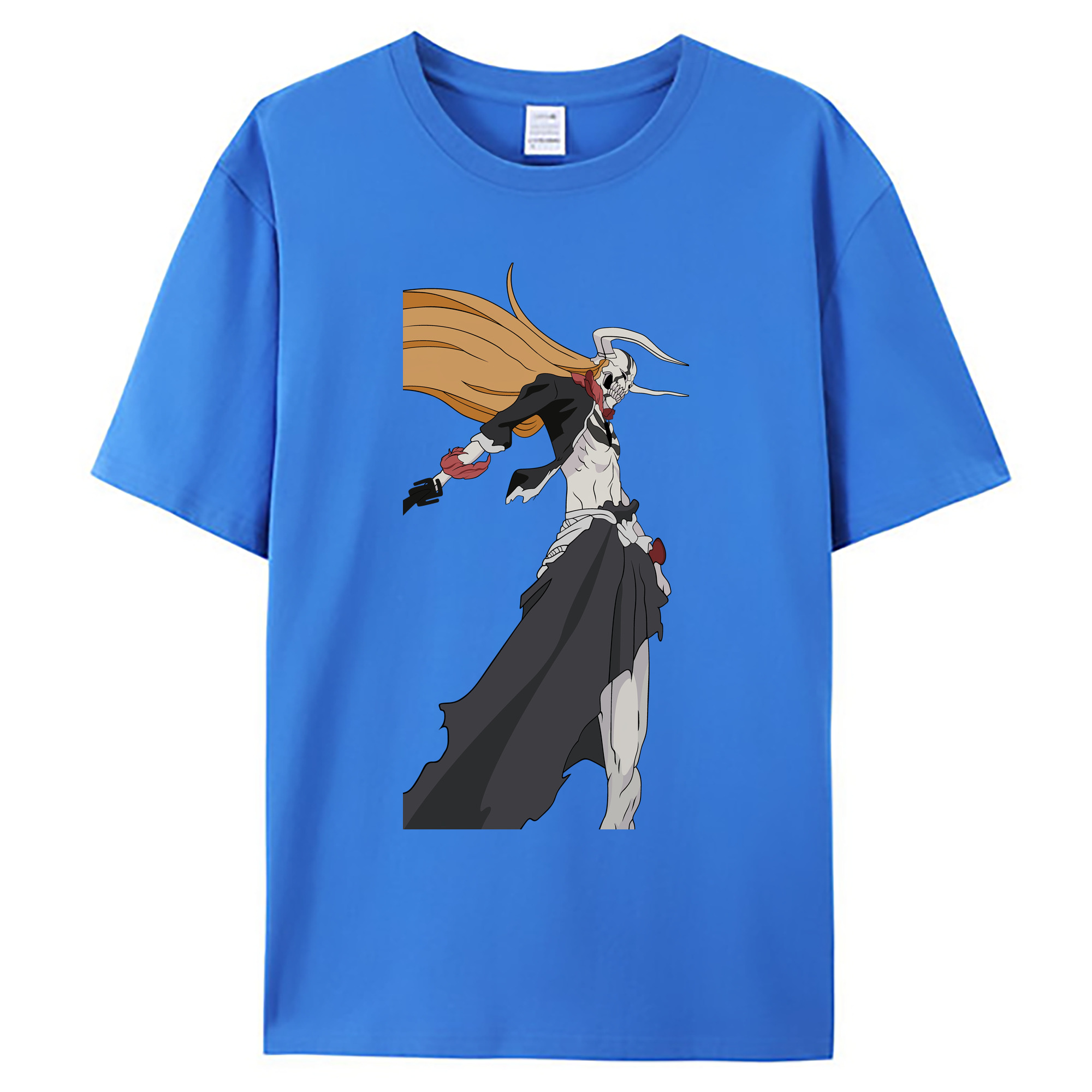 （画像用） ブリーチ 黒崎一護（くろさき いちご）BLEACH Kurosaki Ichigo 綿100％ メンズ半袖Tシャツ｜肌触りやわらか＆通気性