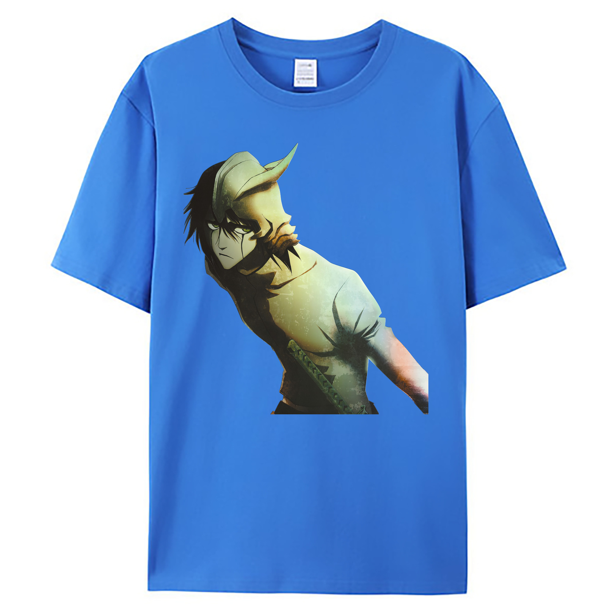 （画像用） ブリーチ ウルキオラ·シファー BLEACH Ulquiorra cifer 綿100％ メンズ半袖Tシャツ｜肌触りやわらか＆通気性