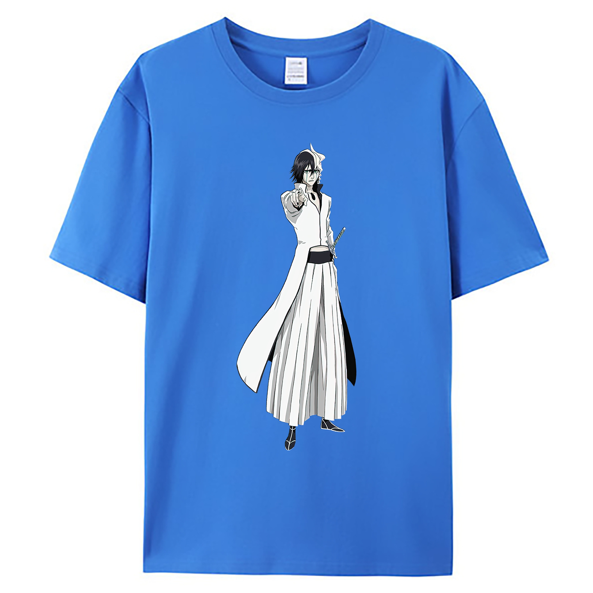 （画像用） ブリーチ ウルキオラ·シファー BLEACH Ulquiorra cifer 綿100％ メンズ半袖Tシャツ｜肌触りやわらか＆通気性