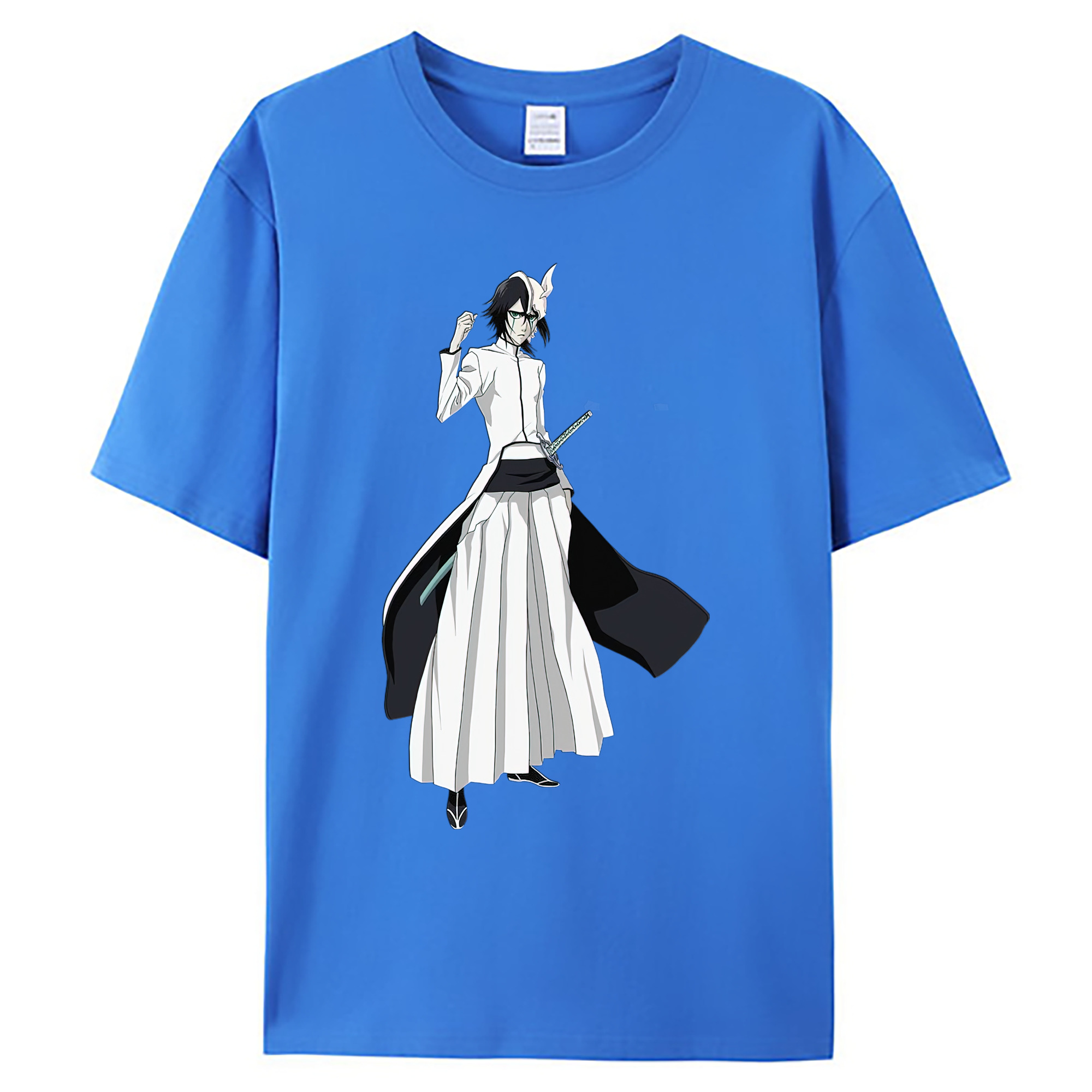（画像用） ブリーチ ウルキオラ·シファー BLEACH Ulquiorra cifer 綿100％ メンズ半袖Tシャツ｜肌触りやわらか＆通気性