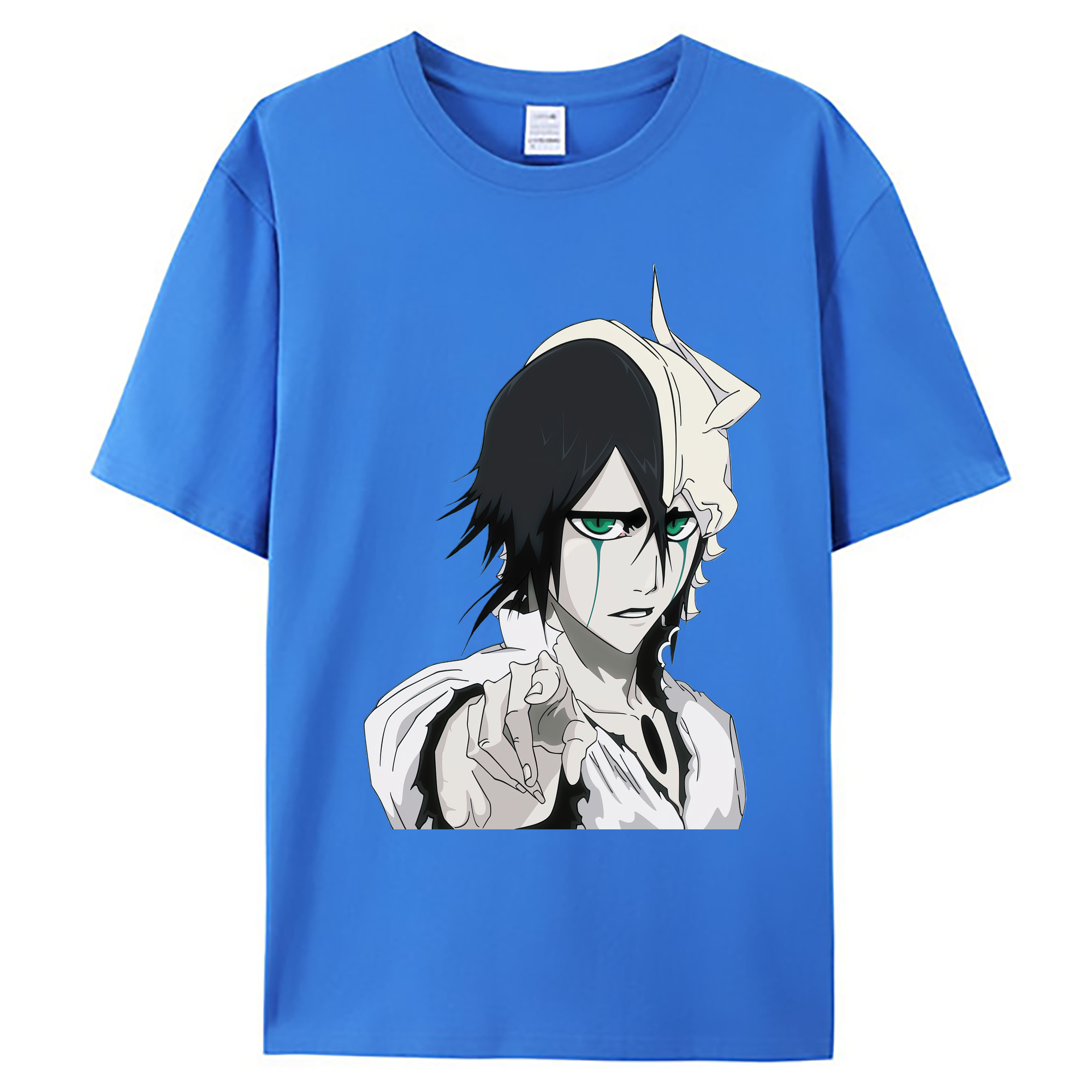 （画像用） ブリーチ ウルキオラ·シファー BLEACH Ulquiorra cifer 綿100％ メンズ半袖Tシャツ｜肌触りやわらか＆通気性
