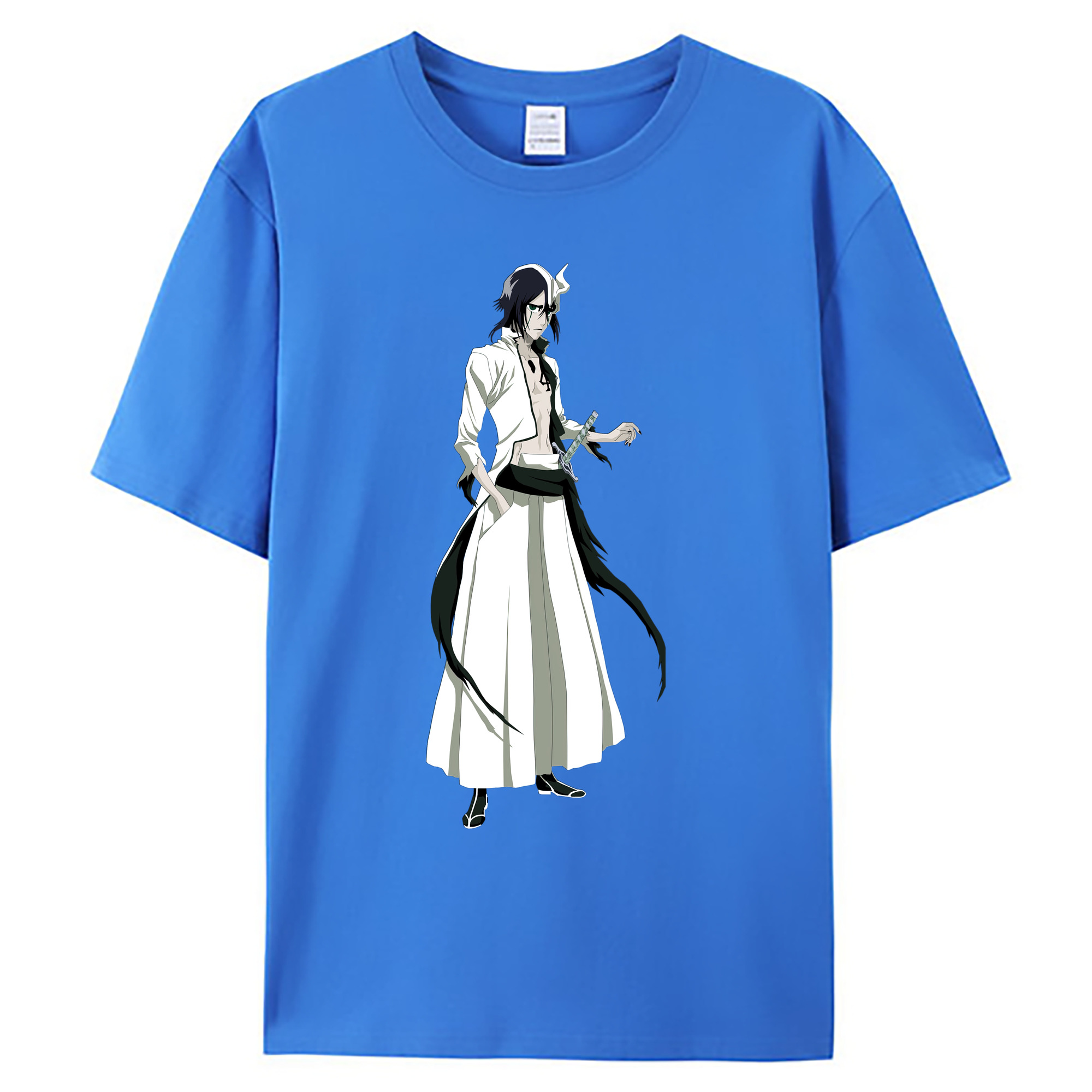（画像用） ブリーチ ウルキオラ·シファー BLEACH Ulquiorra cifer 綿100％ メンズ半袖Tシャツ｜肌触りやわらか＆通気性