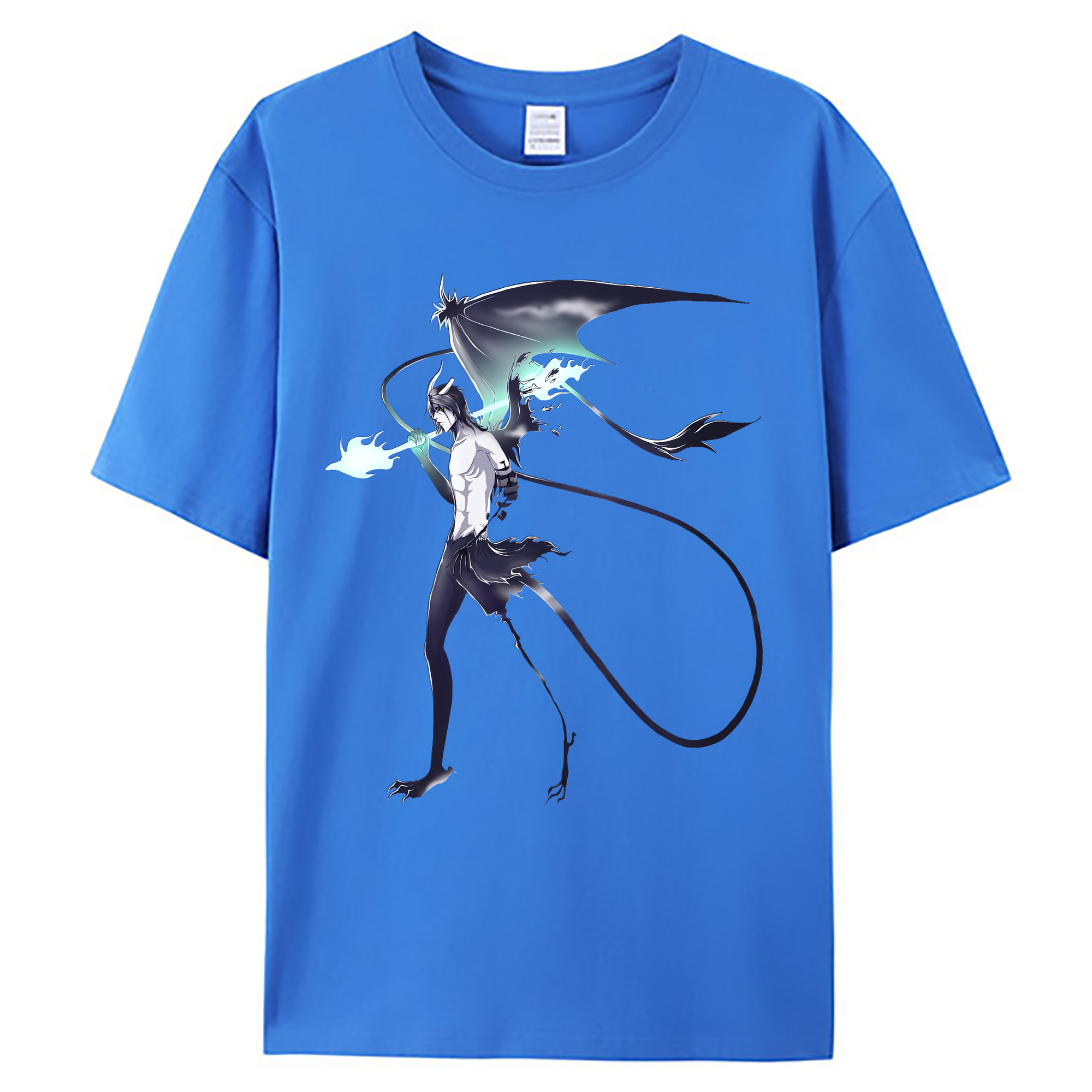 （画像用） ブリーチ ウルキオラ·シファー BLEACH Ulquiorra cifer 綿100％ メンズ半袖Tシャツ｜肌触りやわらか＆通気性