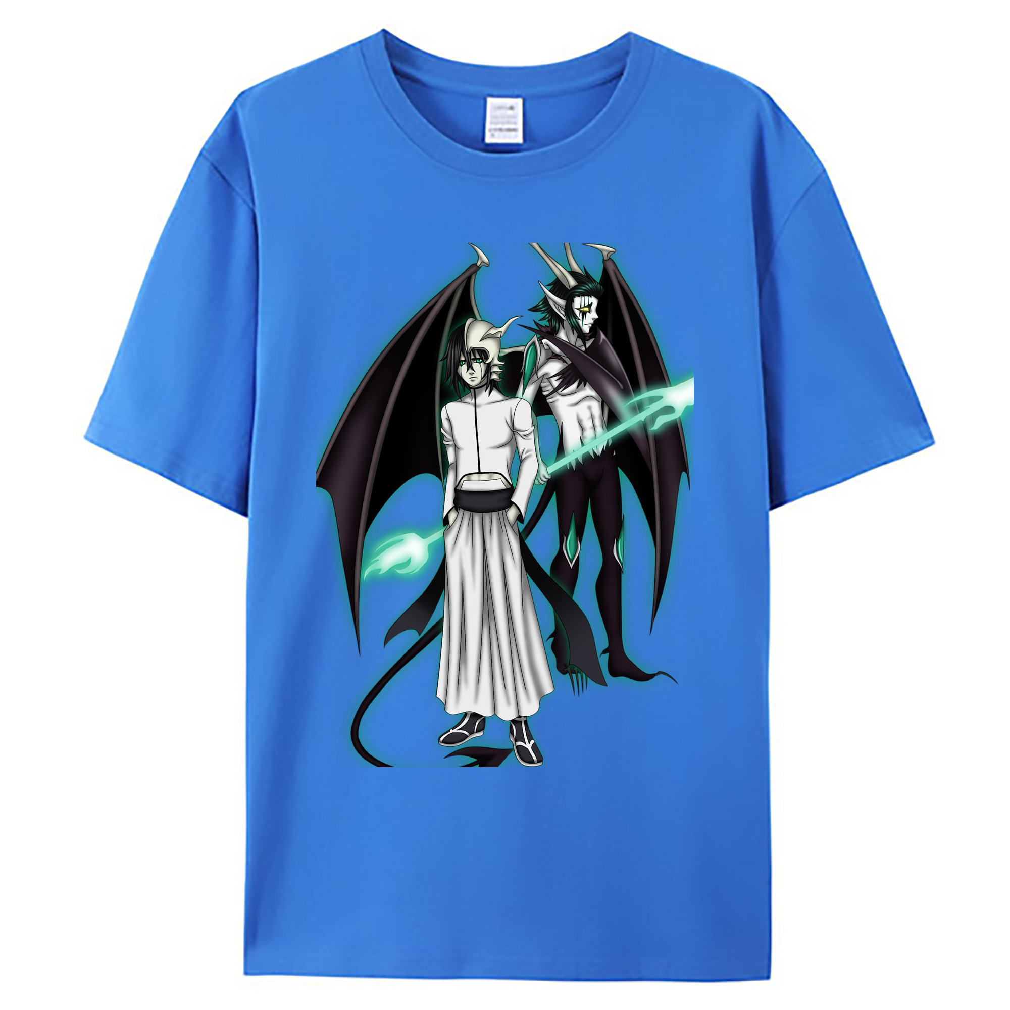 （画像用） ブリーチ ウルキオラ·シファー BLEACH Ulquiorra cifer 綿100％ メンズ半袖Tシャツ｜肌触りやわらか＆通気性