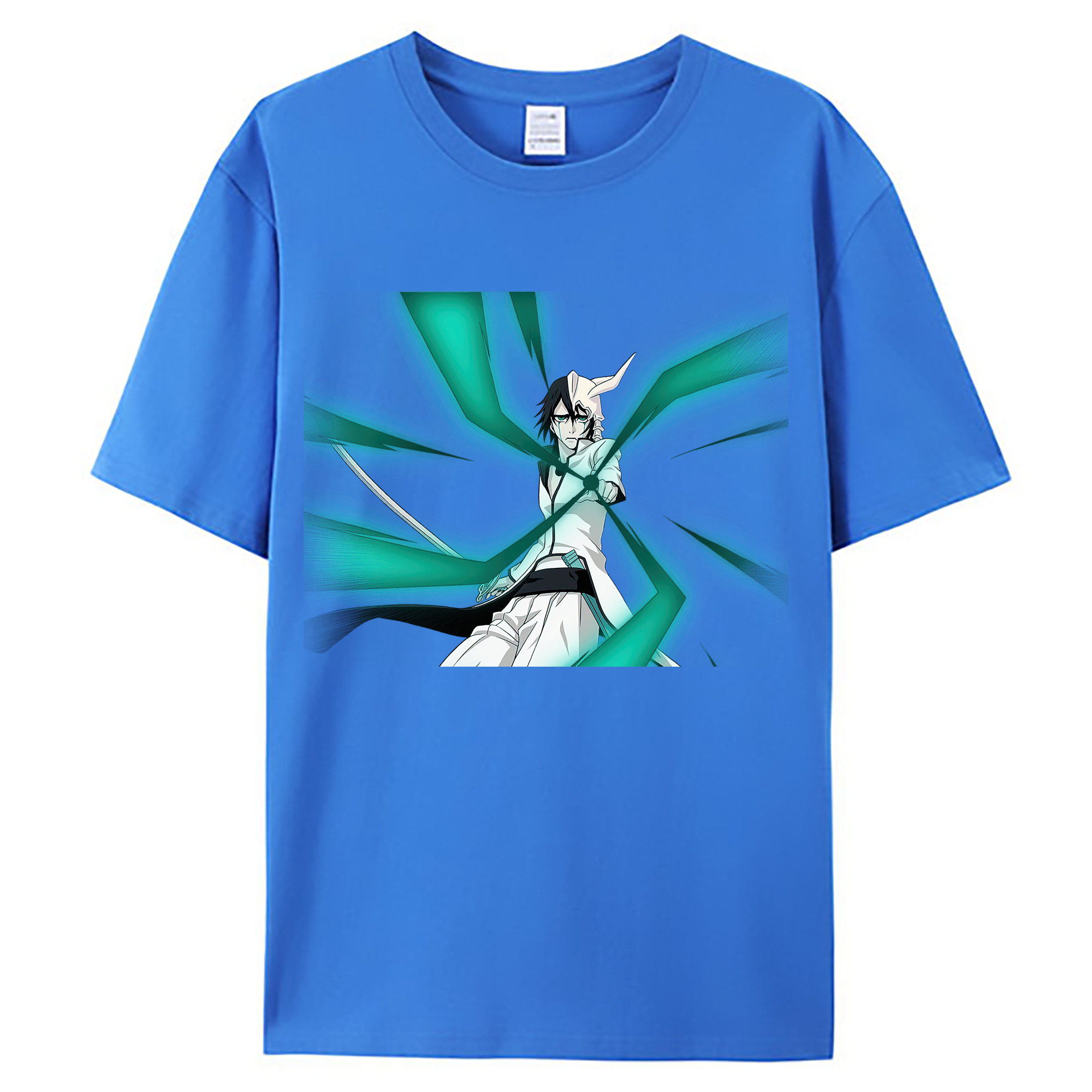 （画像用） ブリーチ ウルキオラ·シファー BLEACH Ulquiorra cifer 綿100％ メンズ半袖Tシャツ｜肌触りやわらか＆通気性
