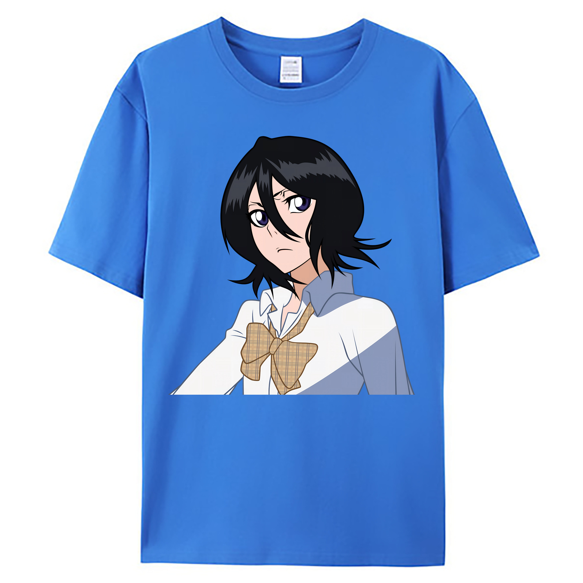 （画像用） ブリーチ 朽木ルキア BLEACH Kuchiki Rukia 綿100％ メンズ半袖Tシャツ｜肌触りやわらか＆通気性