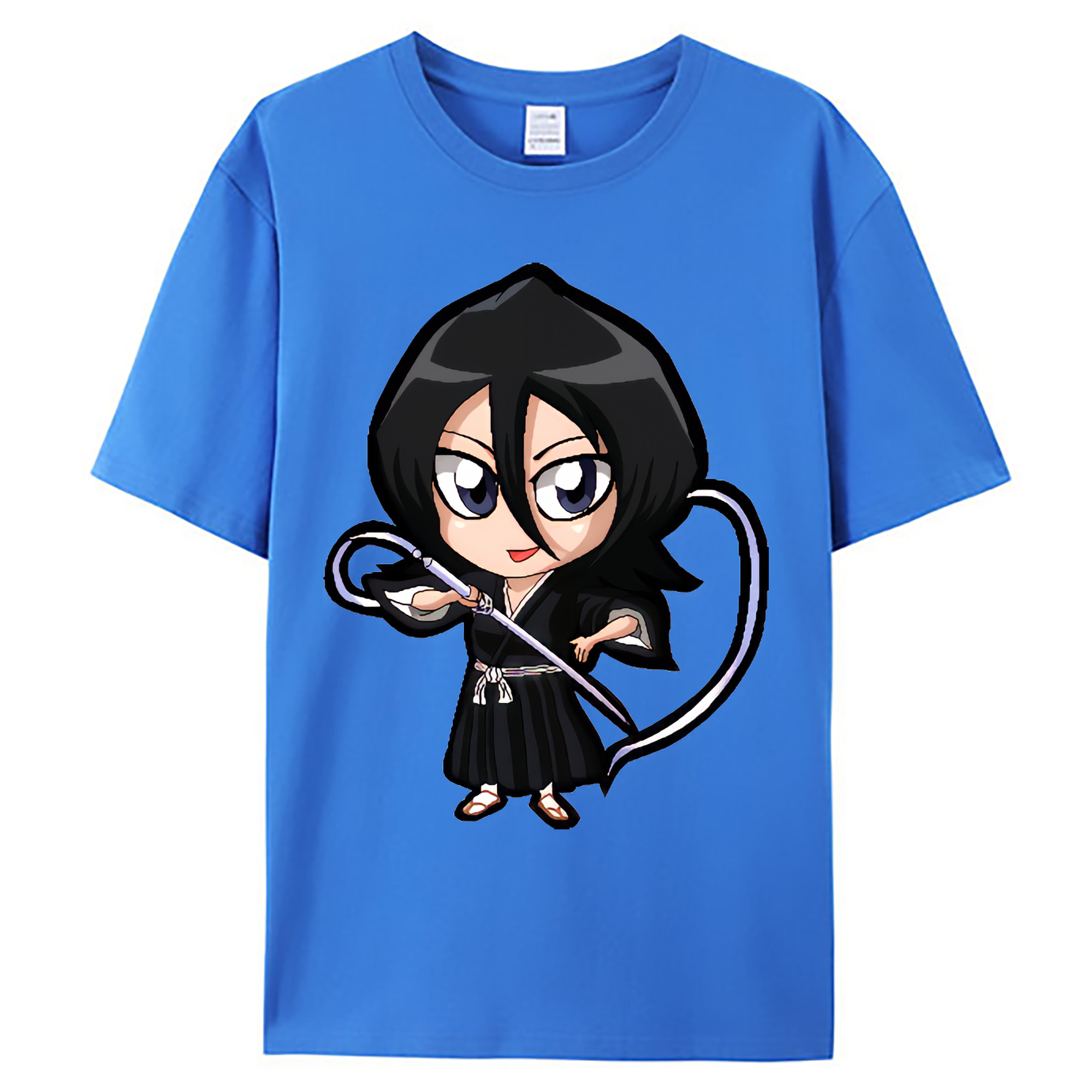 （画像用） ブリーチ 朽木ルキア BLEACH Kuchiki Rukia 綿100％ メンズ半袖Tシャツ｜肌触りやわらか＆通気性