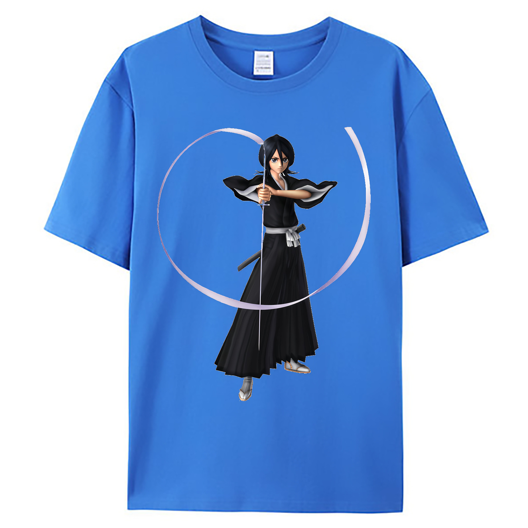 （画像用） ブリーチ 朽木ルキア BLEACH Kuchiki Rukia 綿100％ メンズ半袖Tシャツ｜肌触りやわらか＆通気性