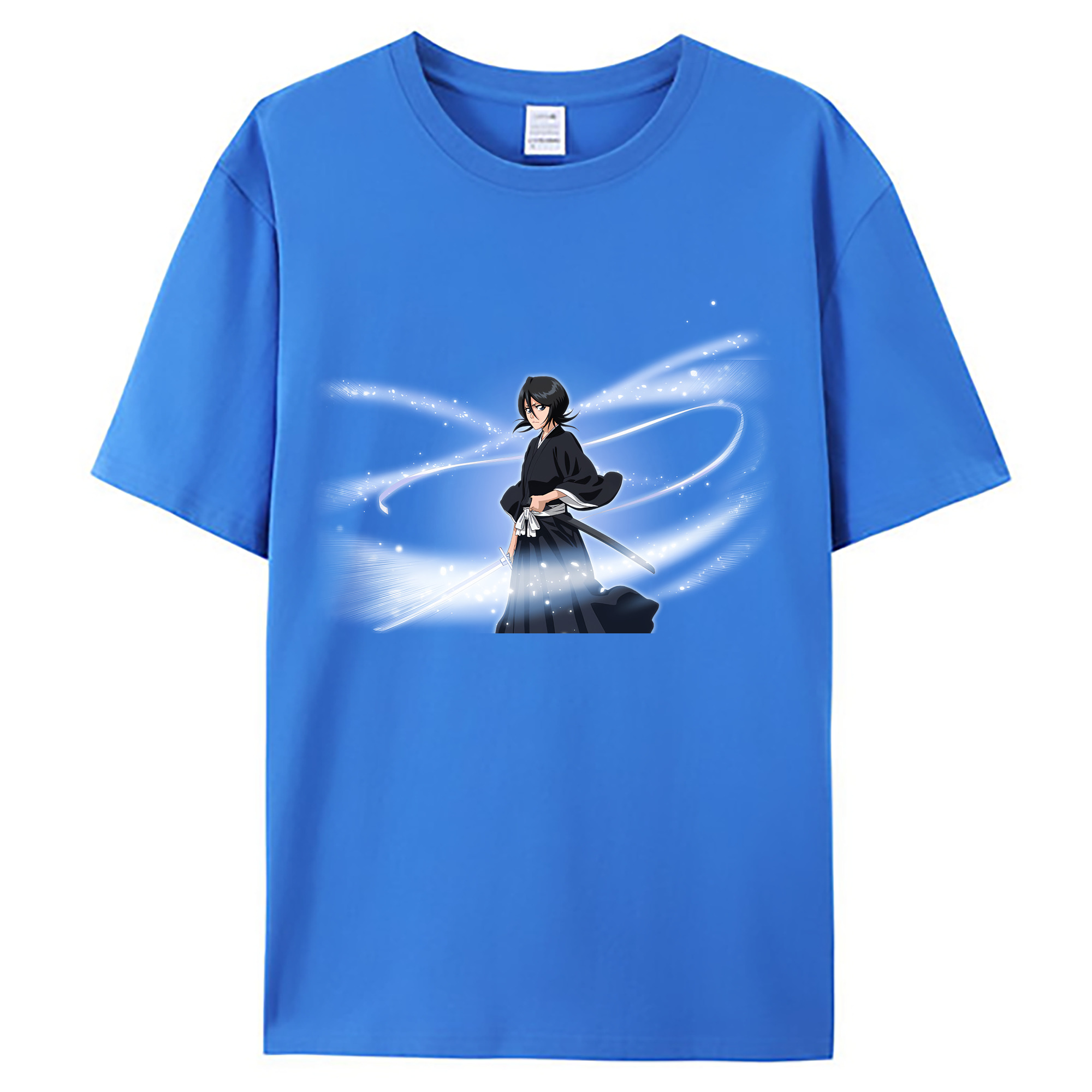 （画像用） ブリーチ 朽木ルキア BLEACH Kuchiki Rukia 綿100％ メンズ半袖Tシャツ｜肌触りやわらか＆通気性