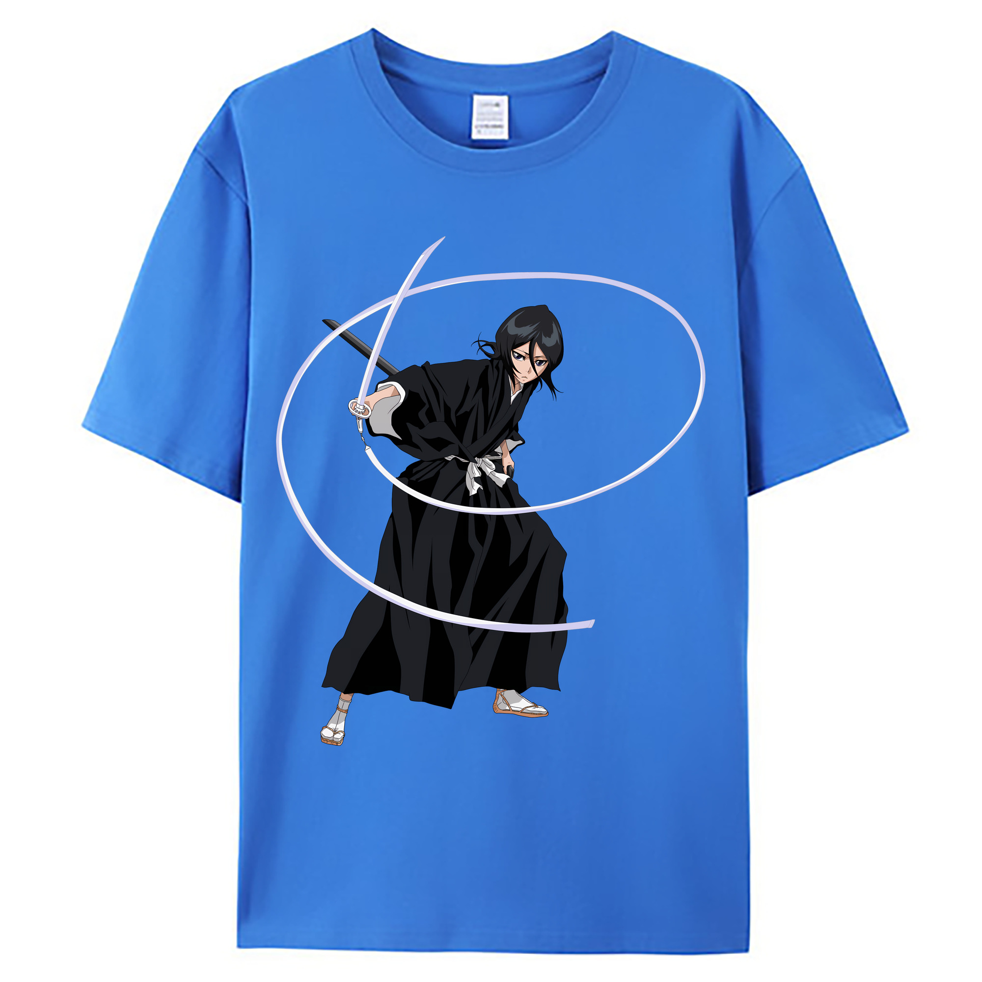 （画像用） ブリーチ 朽木ルキア BLEACH Kuchiki Rukia 綿100％ メンズ半袖Tシャツ｜肌触りやわらか＆通気性