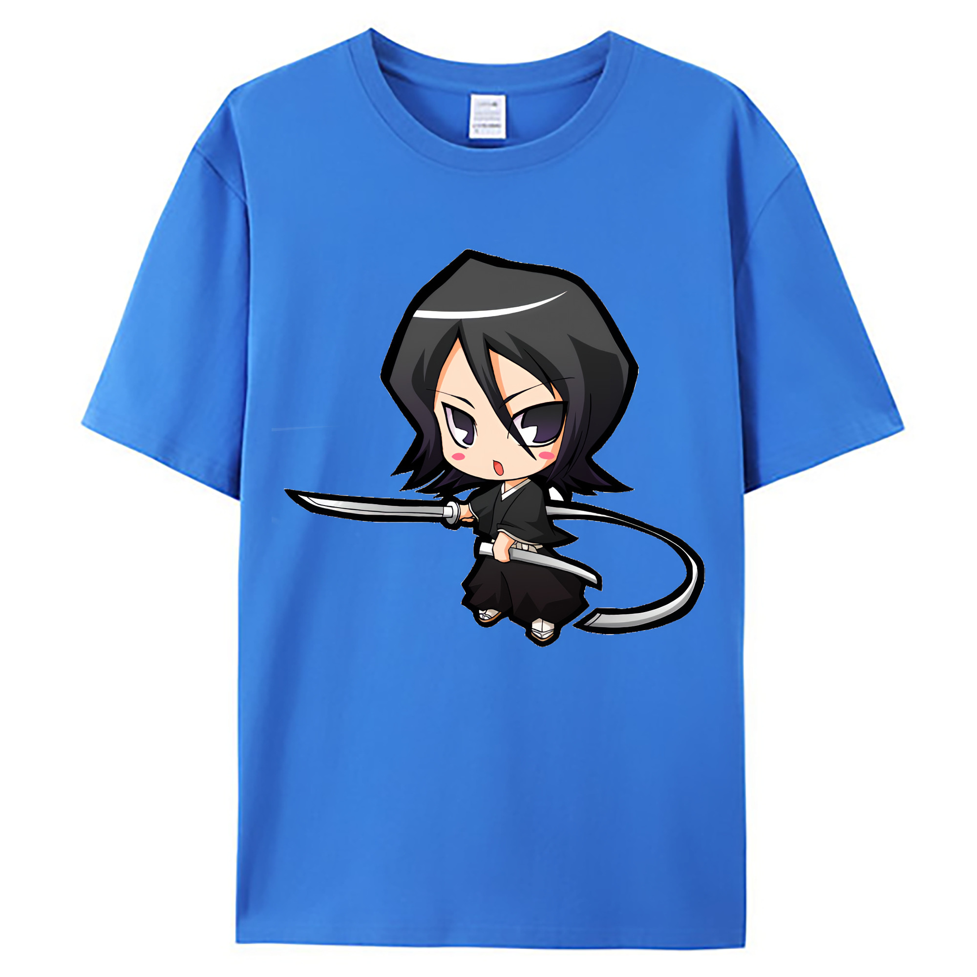 （画像用） ブリーチ 朽木ルキア BLEACH Kuchiki Rukia 綿100％ メンズ半袖Tシャツ｜肌触りやわらか＆通気性