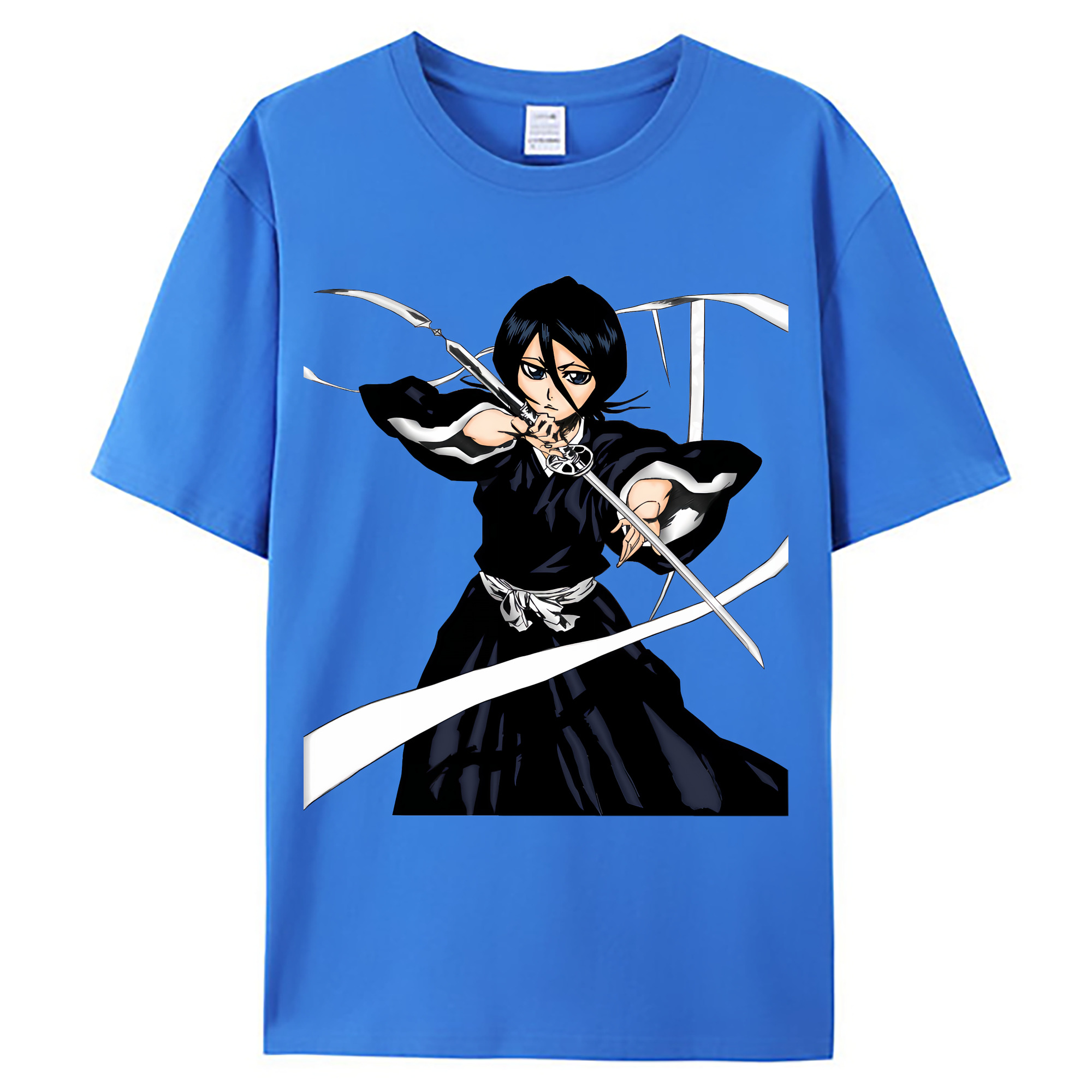 （画像用） ブリーチ 朽木ルキア BLEACH Kuchiki Rukia 綿100％ メンズ半袖Tシャツ｜肌触りやわらか＆通気性