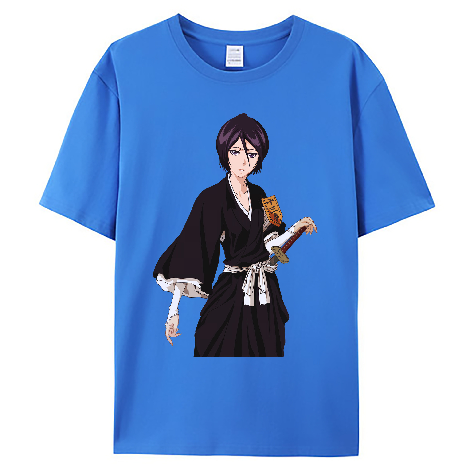 （画像用） ブリーチ 朽木ルキア BLEACH Kuchiki Rukia 綿100％ メンズ半袖Tシャツ｜肌触りやわらか＆通気性