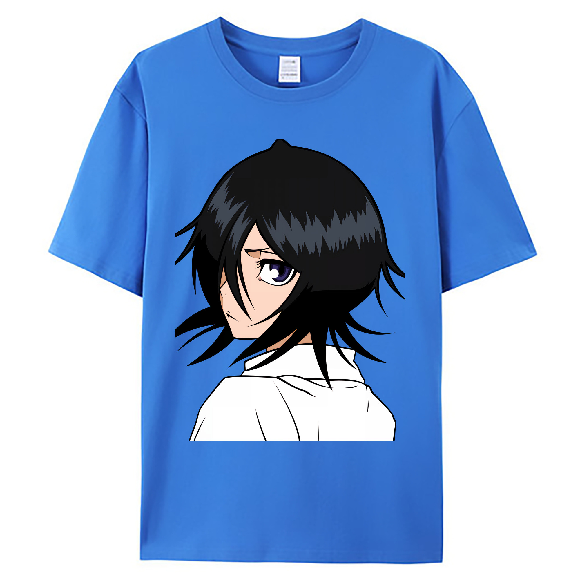 （画像用） ブリーチ 朽木ルキア BLEACH Kuchiki Rukia 綿100％ メンズ半袖Tシャツ｜肌触りやわらか＆通気性