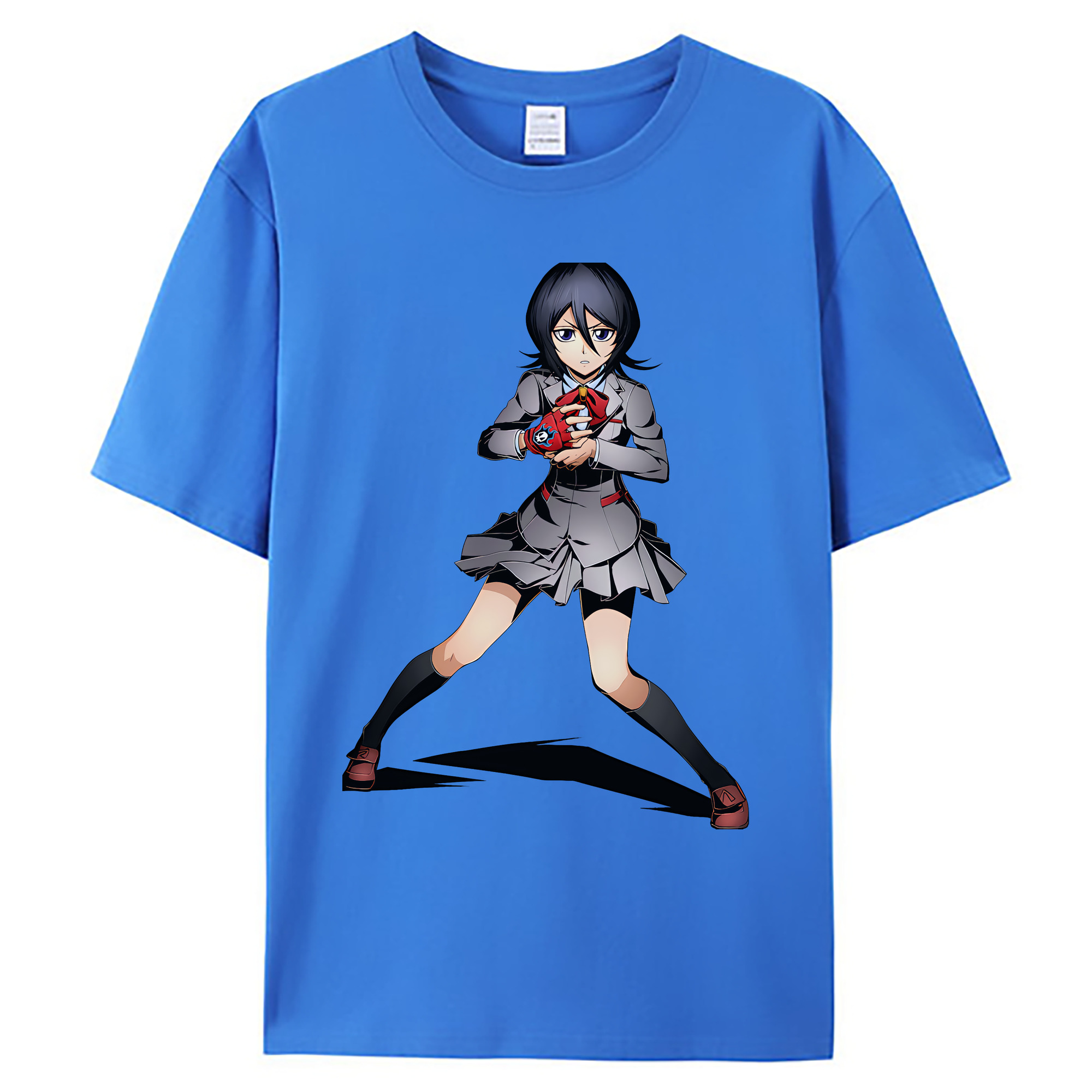 （画像用） ブリーチ 朽木ルキア BLEACH Kuchiki Rukia 綿100％ メンズ半袖Tシャツ｜肌触りやわらか＆通気性