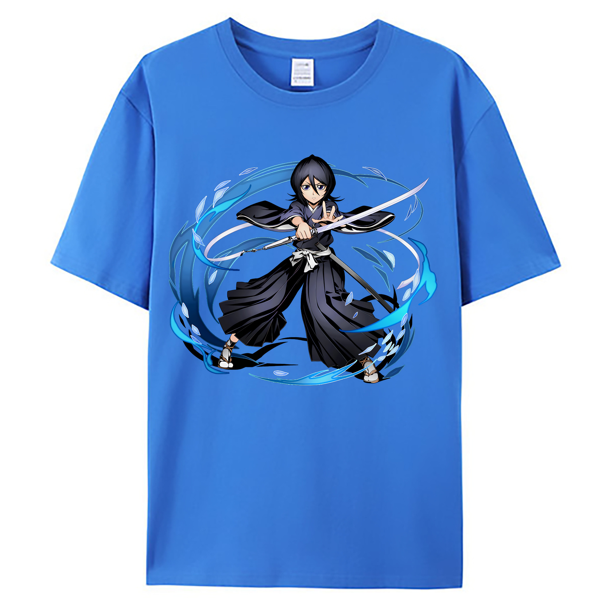 （画像用） ブリーチ 朽木ルキア BLEACH Kuchiki Rukia 綿100％ メンズ半袖Tシャツ｜肌触りやわらか＆通気性