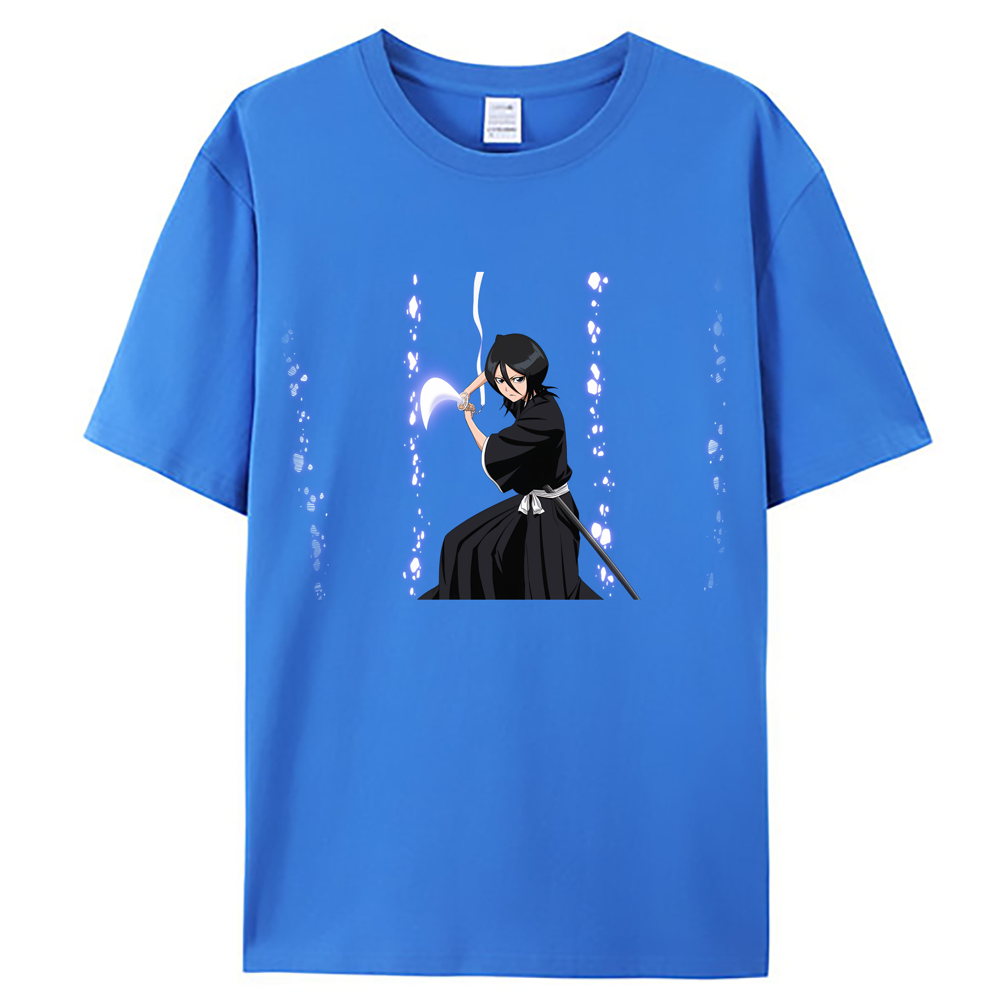 （画像用） ブリーチ 朽木ルキア BLEACH Kuchiki Rukia 綿100％ メンズ半袖Tシャツ｜肌触りやわらか＆通気性